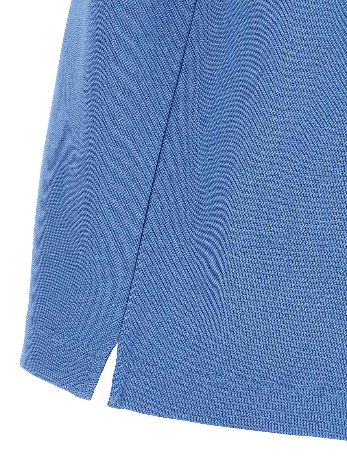 Marni Polo In Piquet Blu Con Colletto A Contrasto In Blue