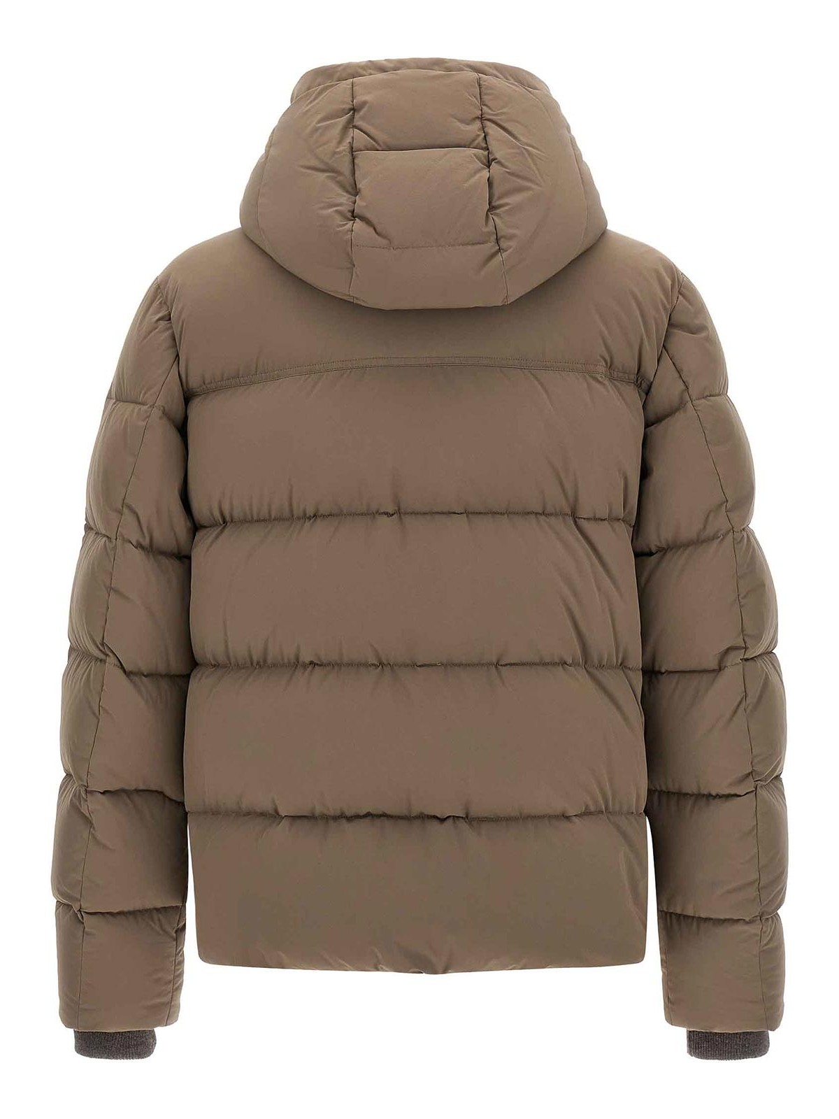 Moorer Alarick Quilted Flap-pocket Jacket In Brown