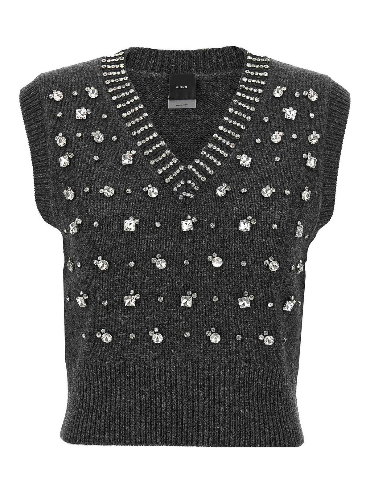 Pinko Ponziane Vest In Gray