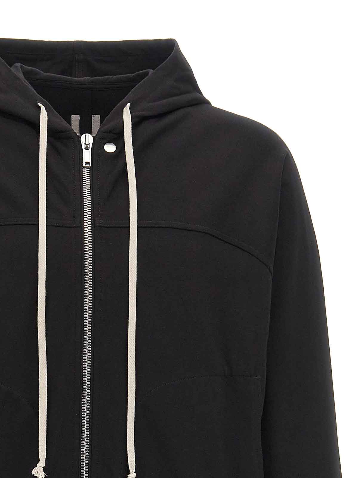 Rick Owens Long-sleeved Sweatshirt In Black