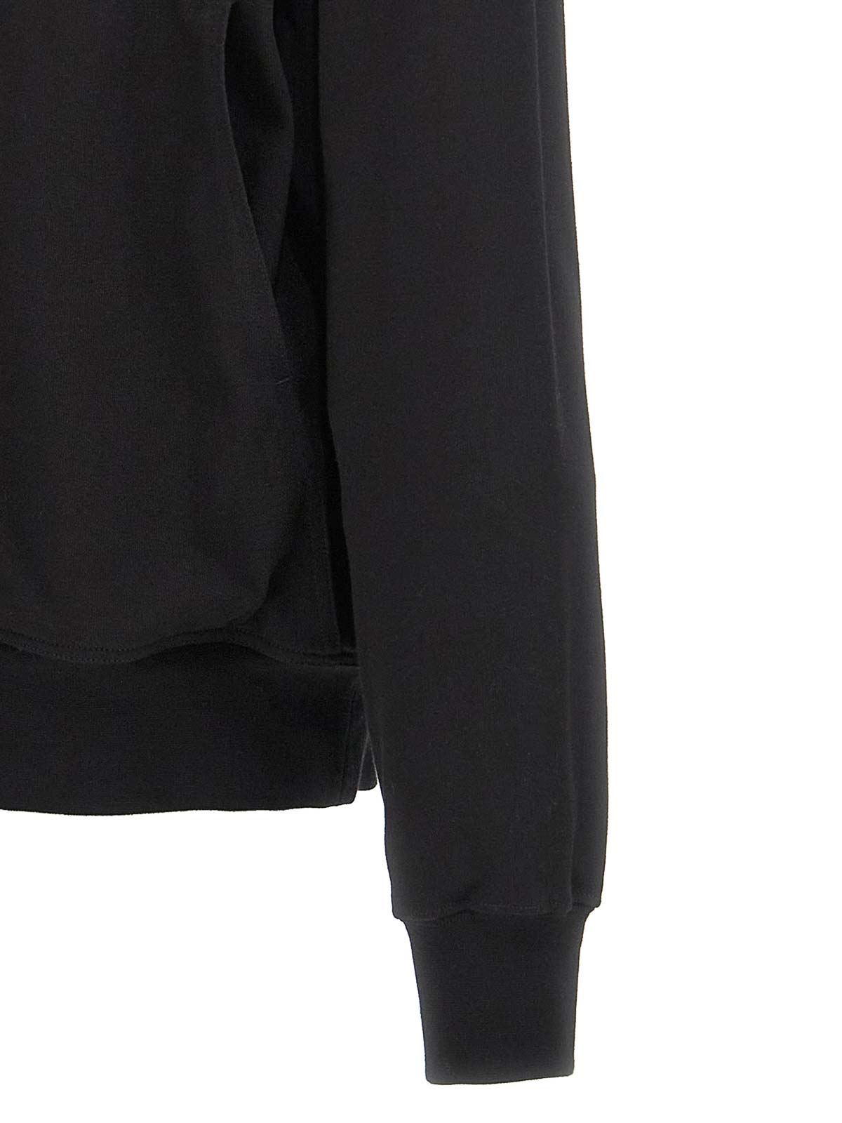 Rick Owens Long-sleeved Sweatshirt In Black