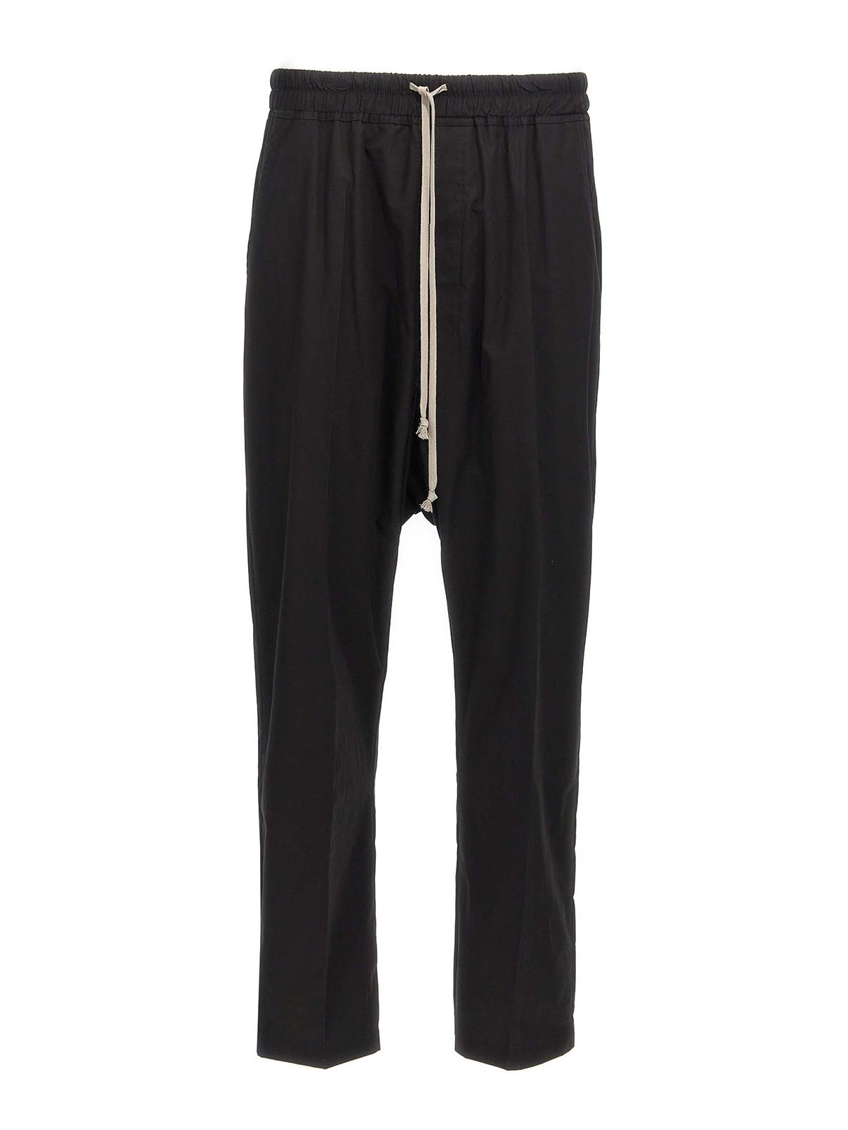 Rick Owens Drawstring Long Pants In Black