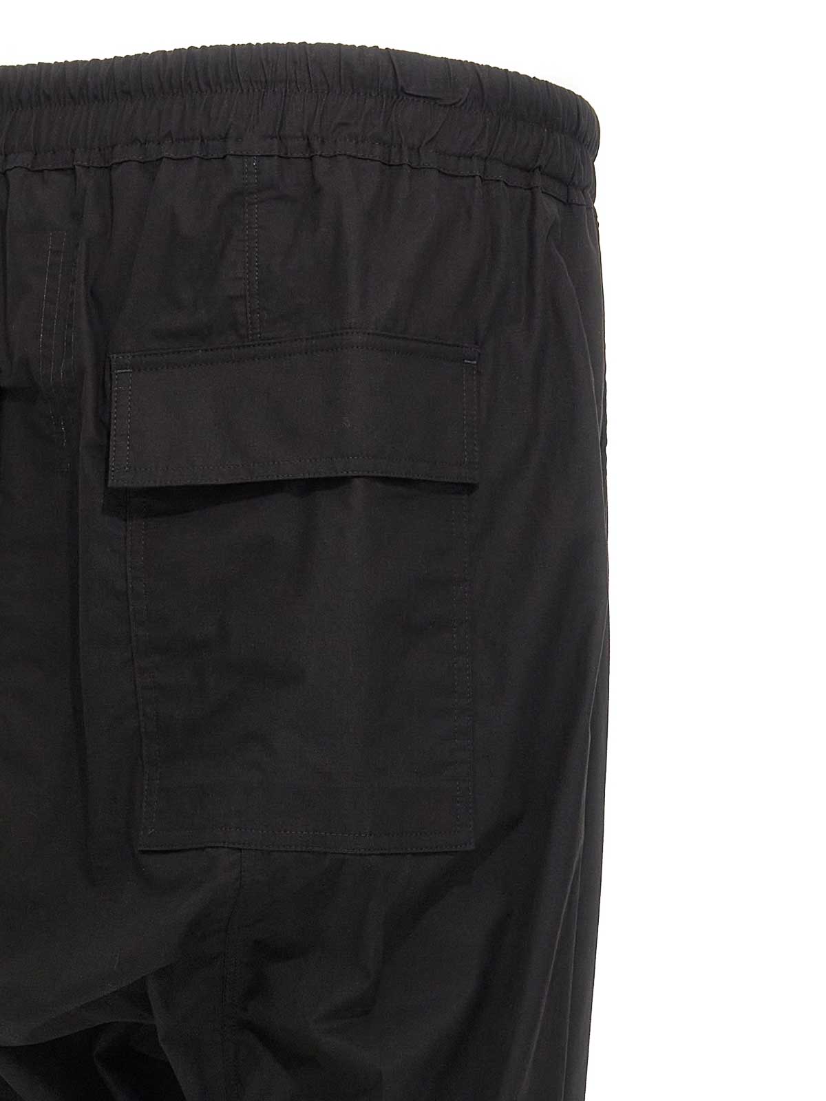 Rick Owens Drawstring Long Pants In Black