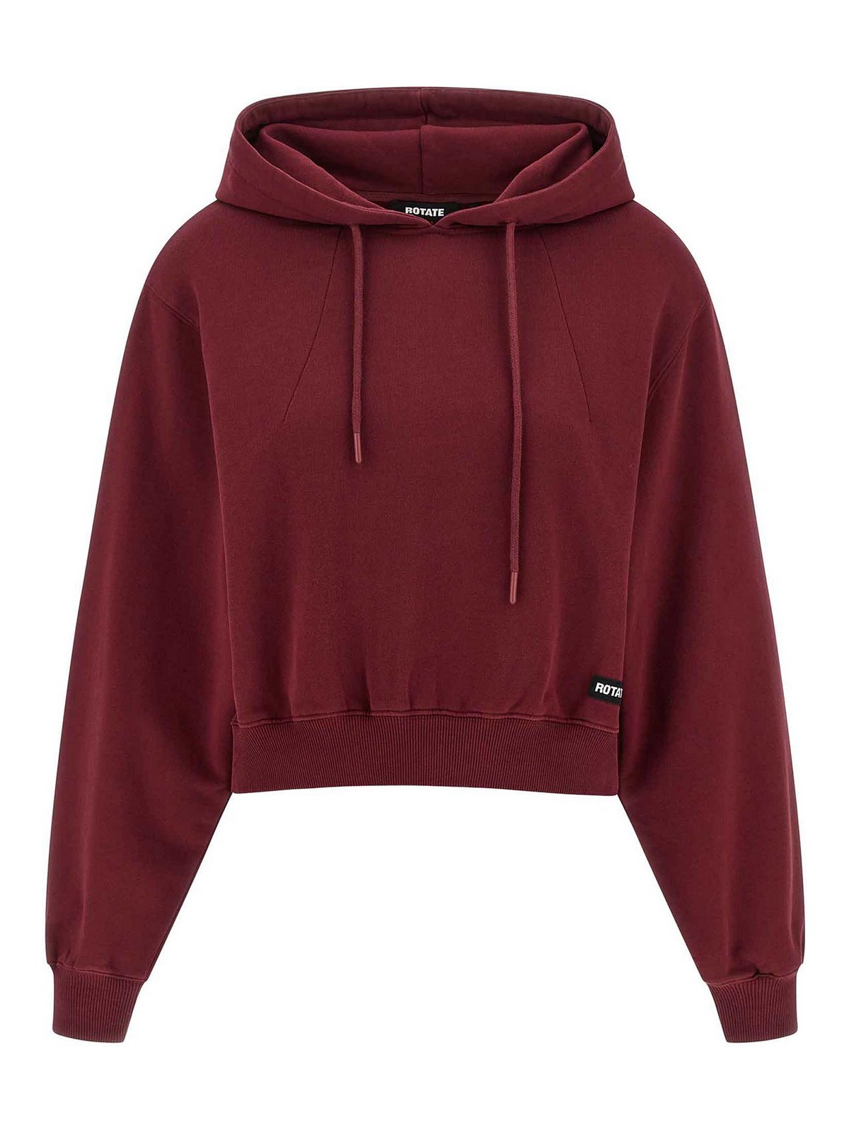 Rotate Birger Christensen Rotate Burgundy Cotton Sweatshirt Women In Red