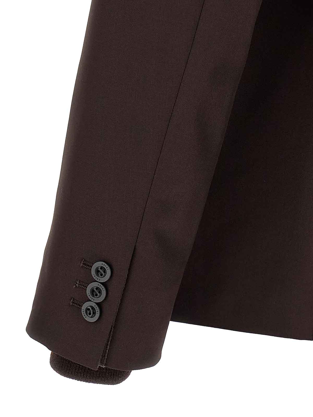 Sacai Bomber Insert Blazer In Brown