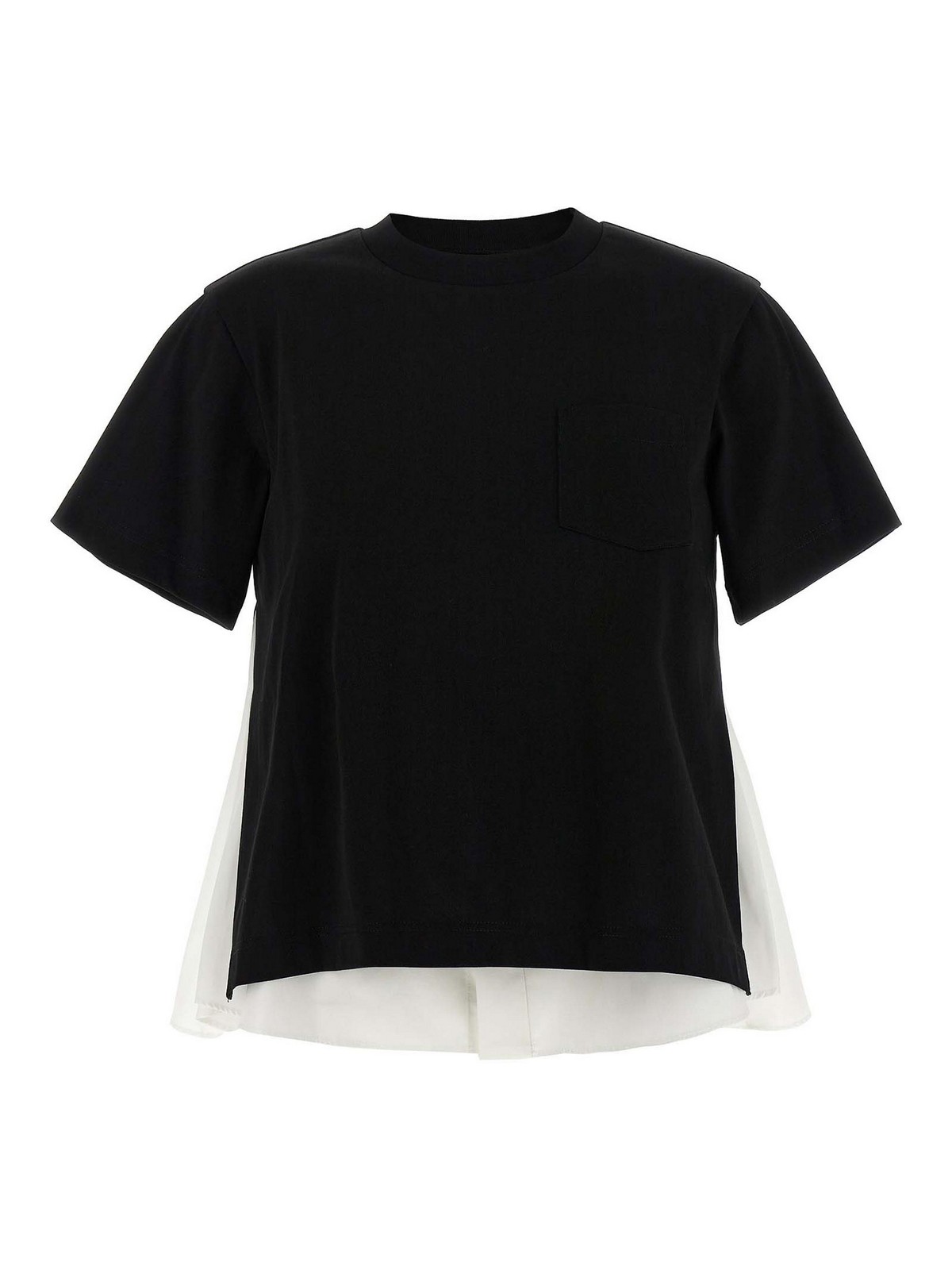 Sacai Double Layer T-shirt In White