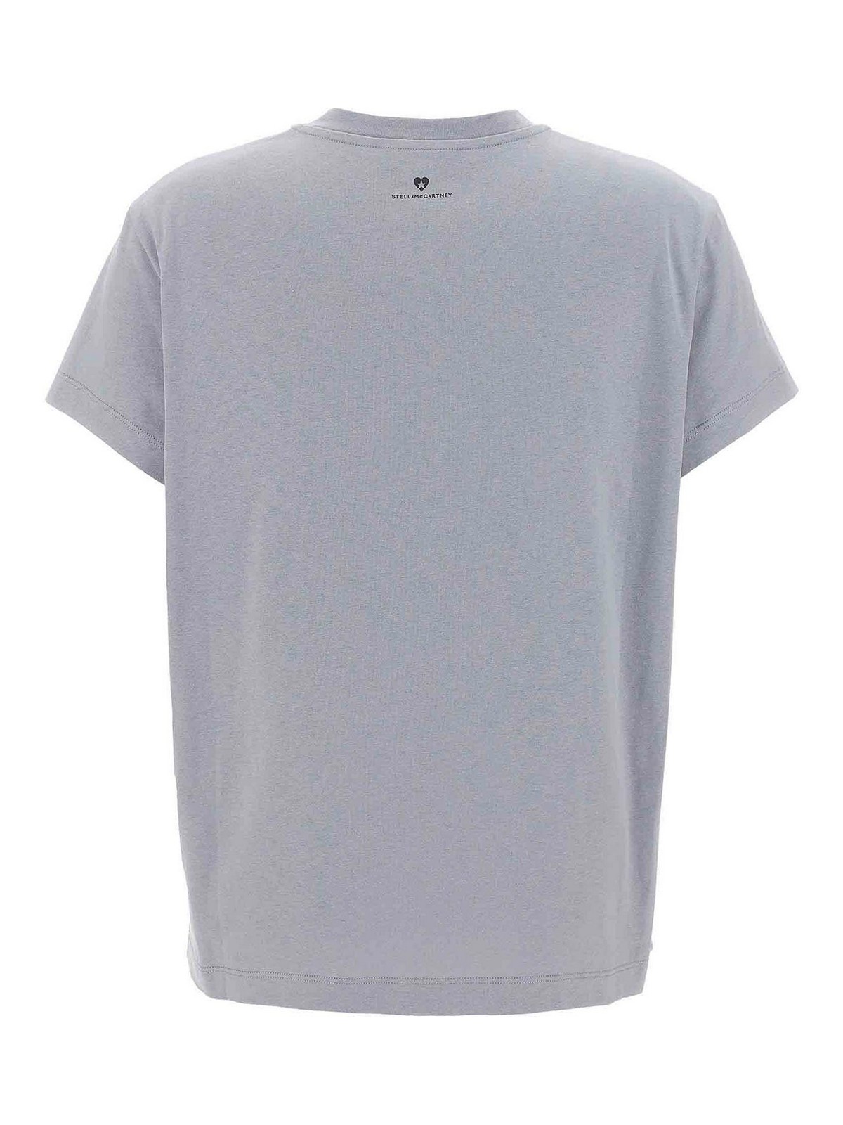 Stella Mccartney Lovestruck Logo T-shirt In Gray