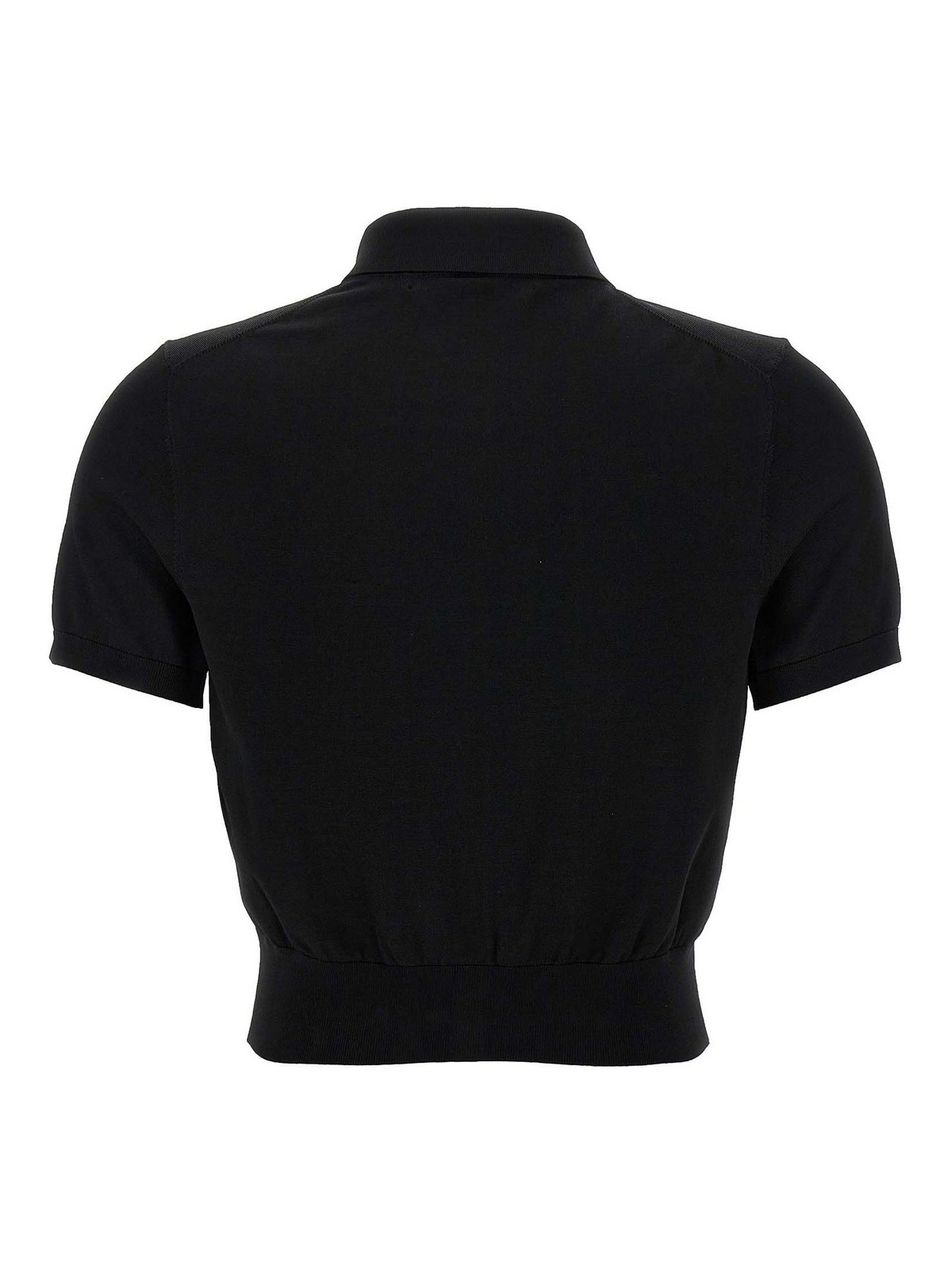 Alexander Wang T T By Alexander Wang Polo Cardigan In Black