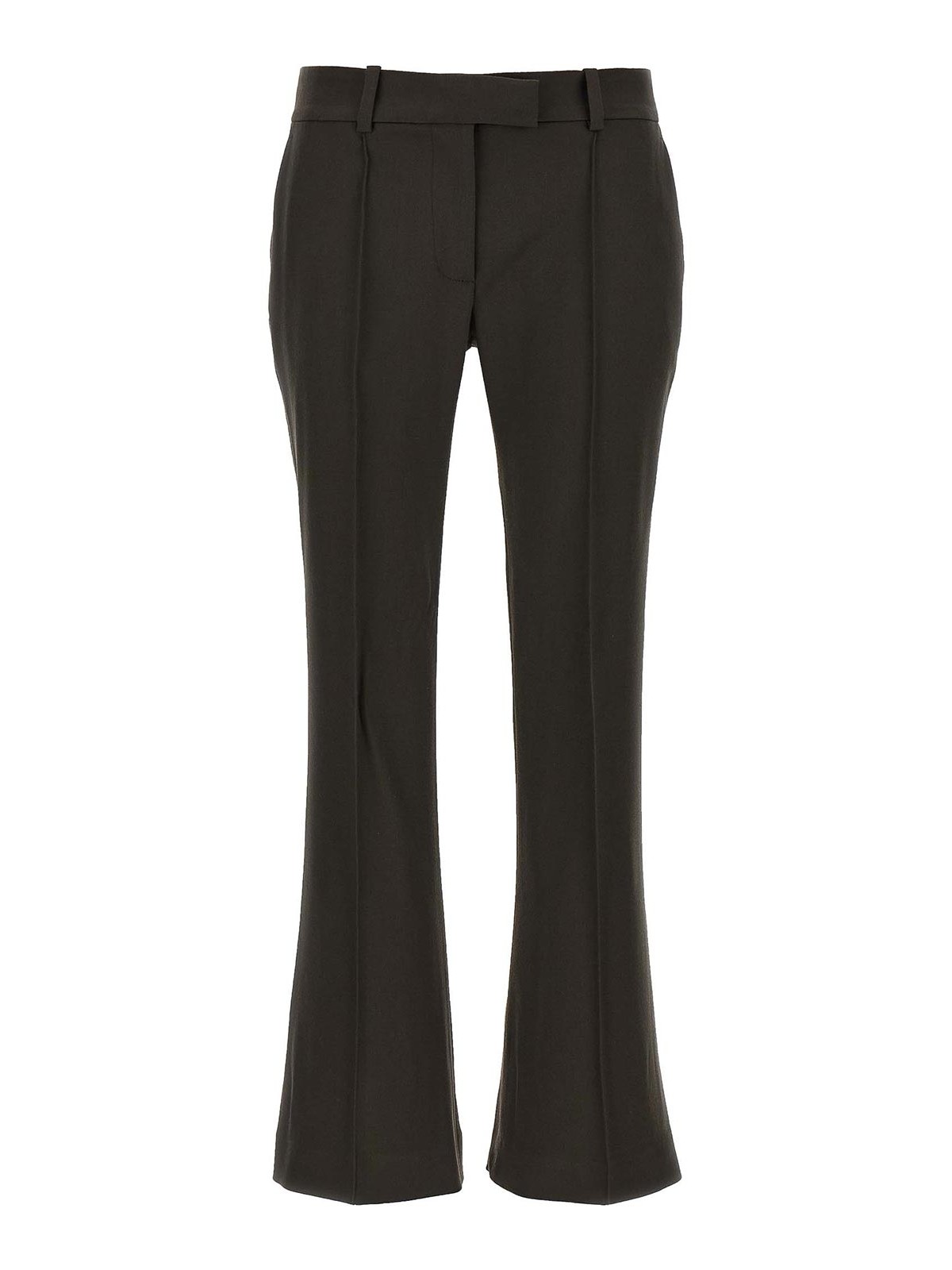 Attico Flared Pants In Brown