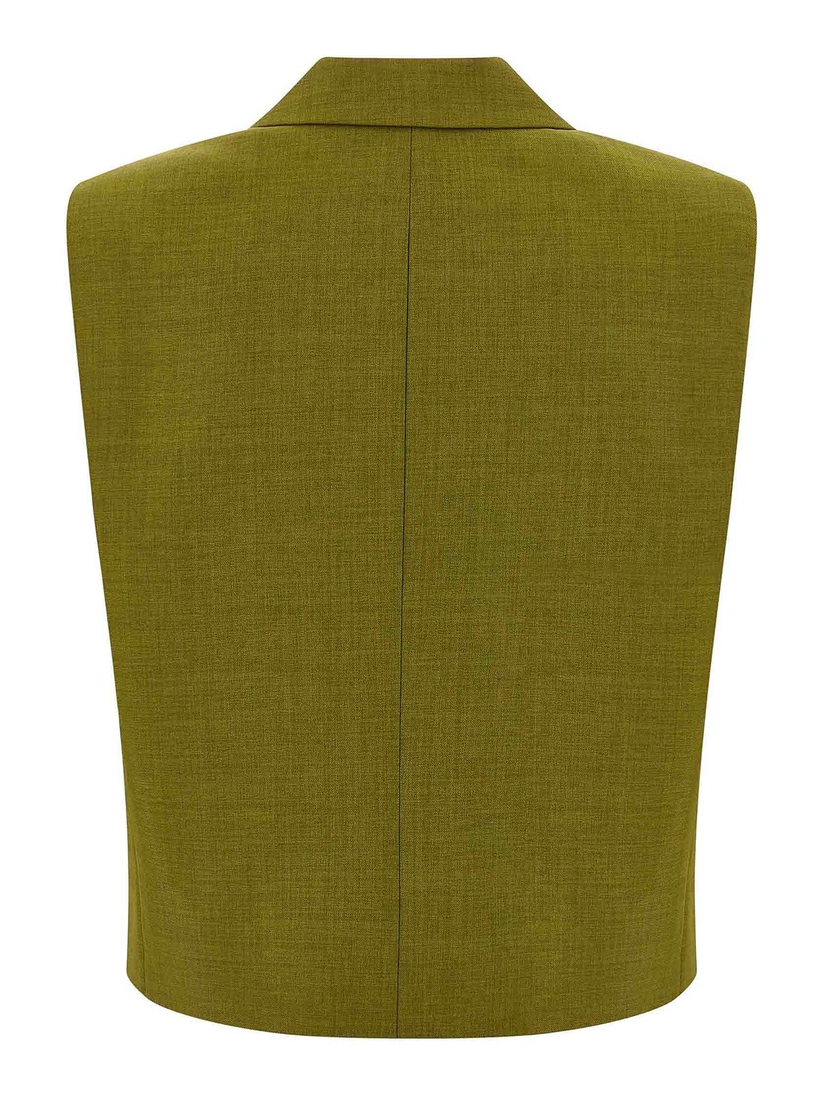 Theory Double-breasted Vest In Green