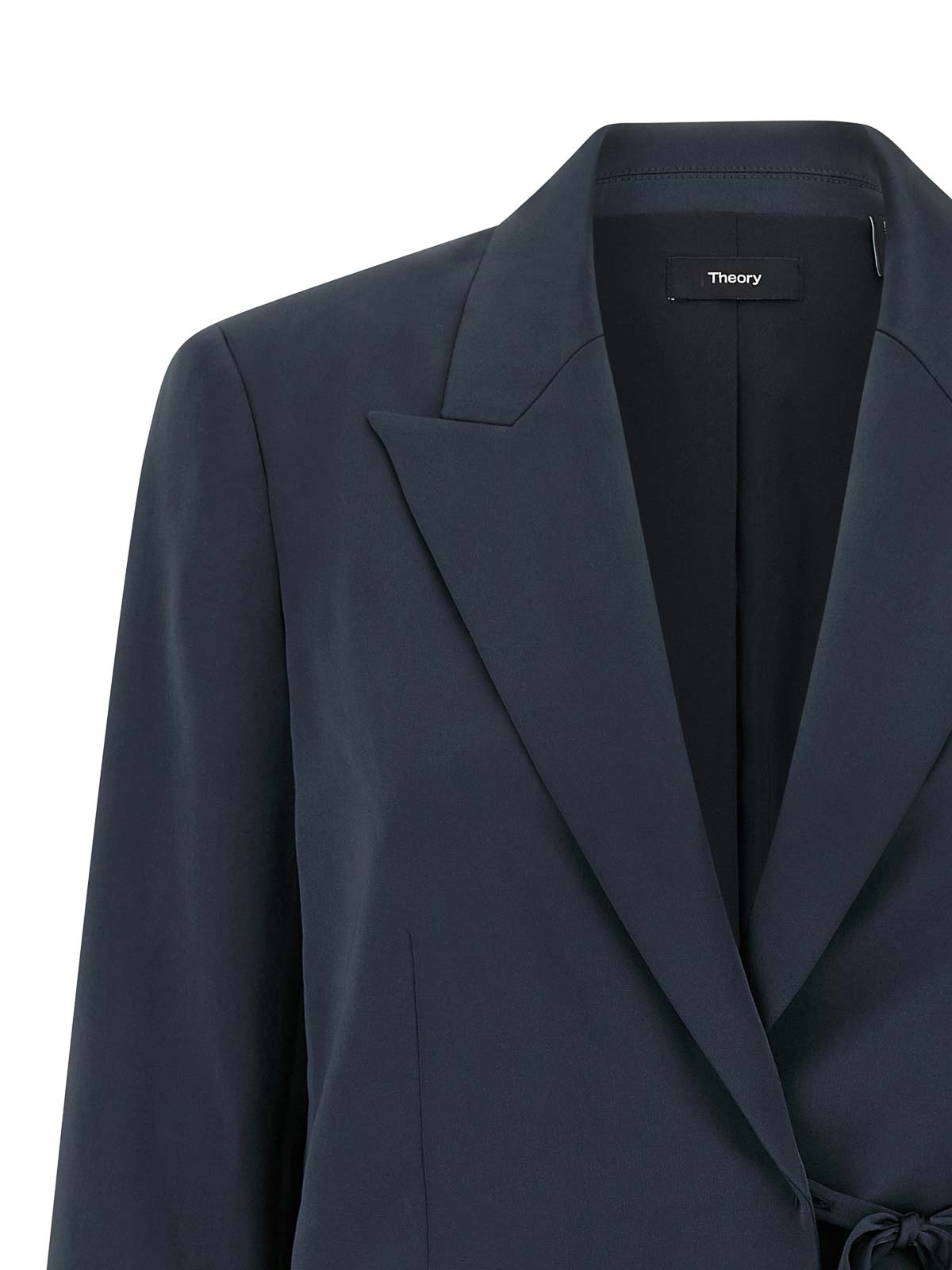 Theory Blazer City Twill In Blue