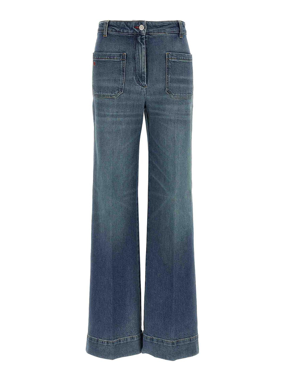 Victoria Beckham Alina Jeans In Blue