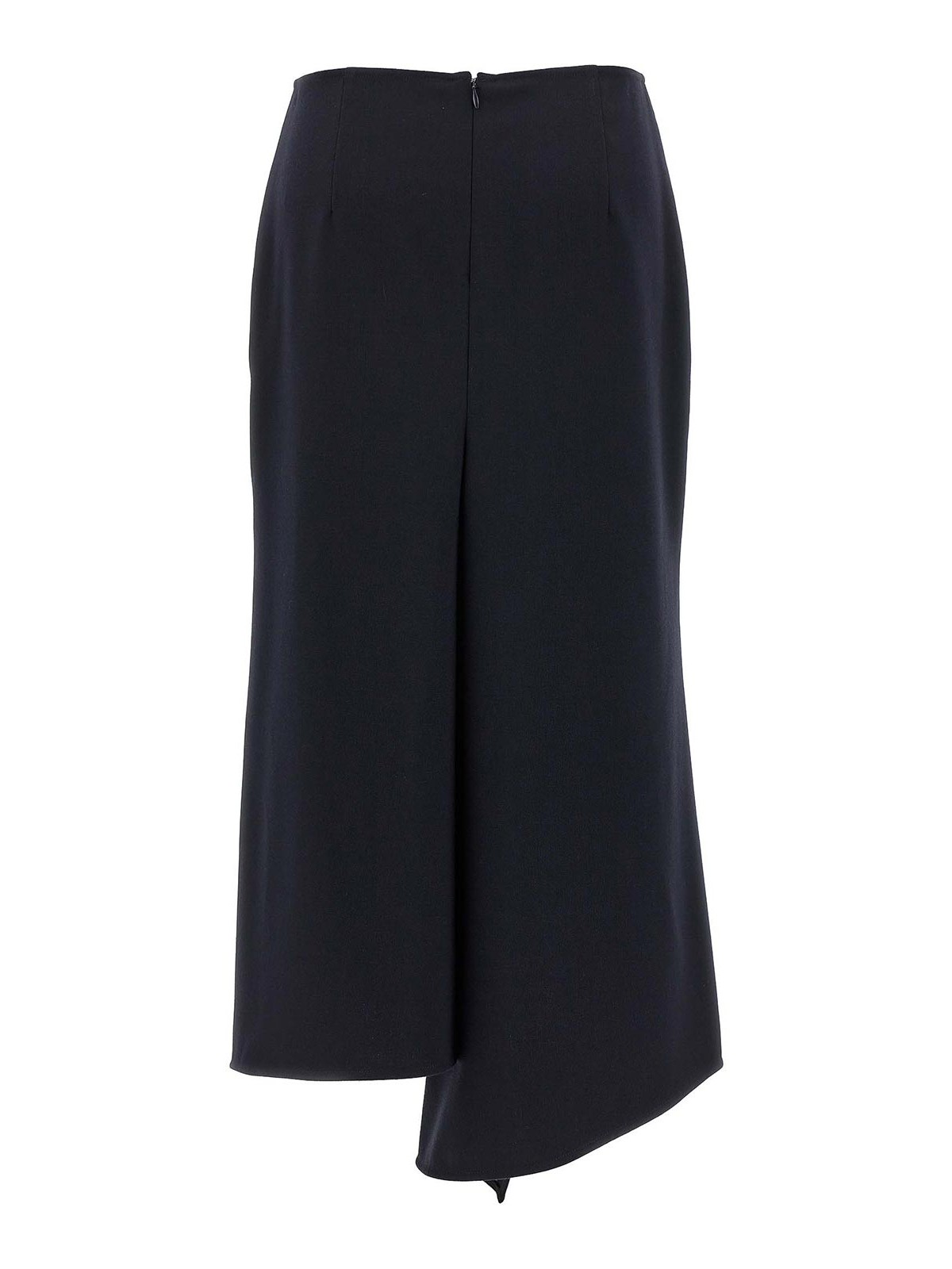 スカート Victoria Beckham 'Kick Detail' skirt (1325WSK006591C NAVY) Kick Detail Skirt In Navy – Victoria Beckham Inc