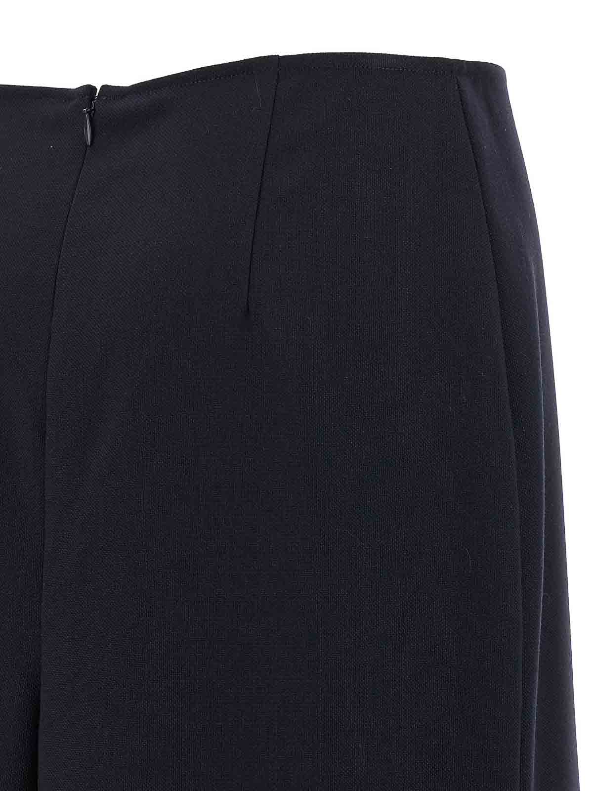 Victoria Beckham Kick Detail Skirt - Blue | 1325WSK006591CNAVY