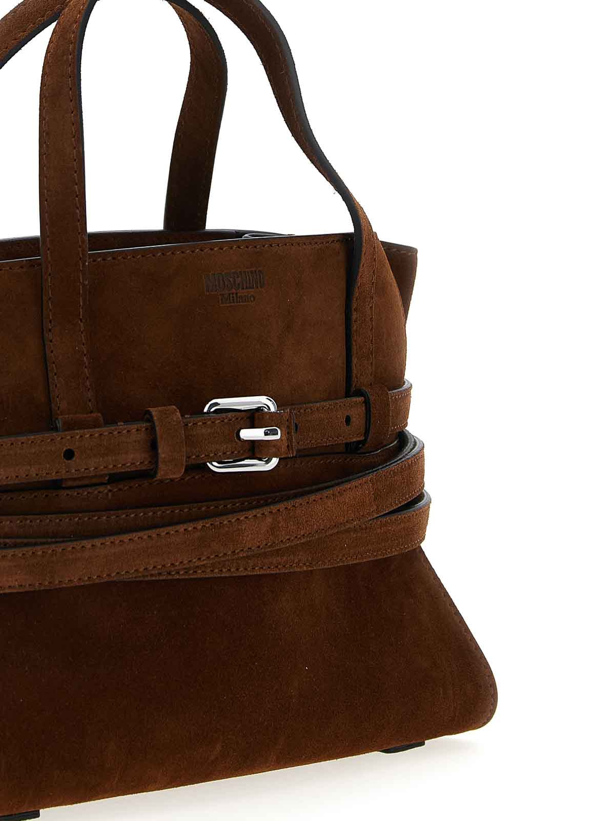 Moschino Small Handbag In Brown