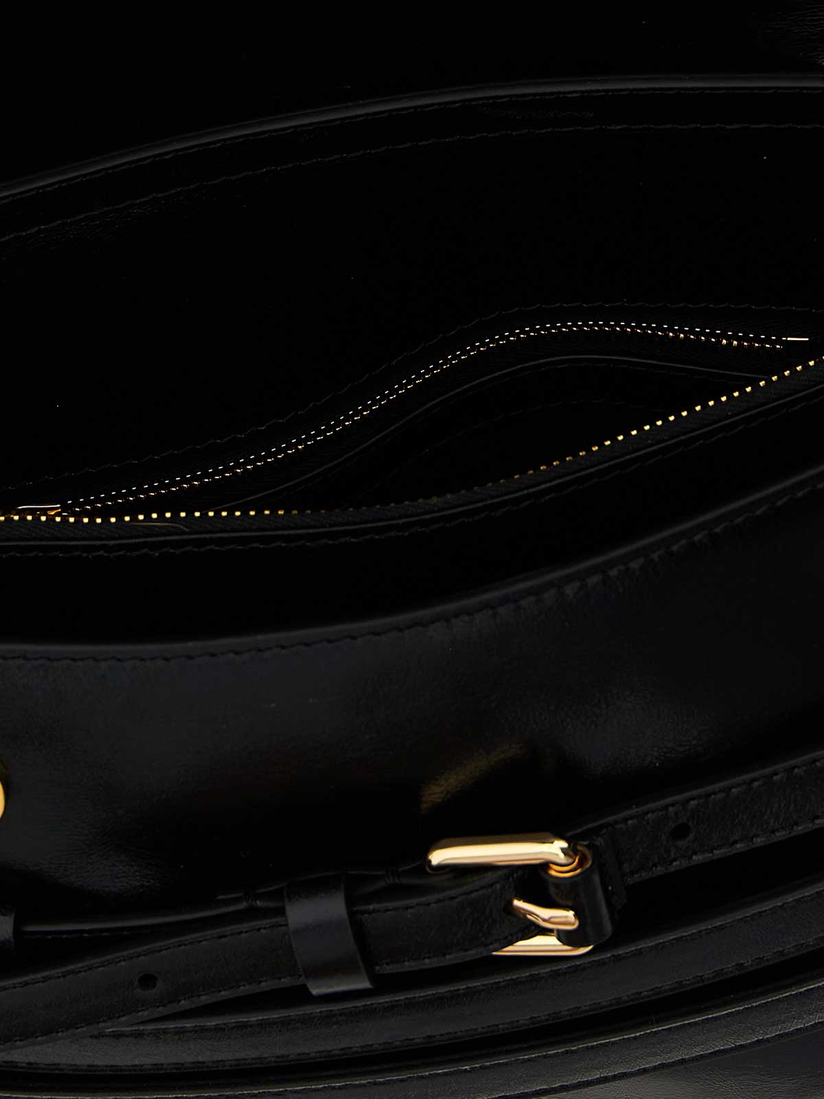 Moschino Tie Me Crossbody Bag In Black