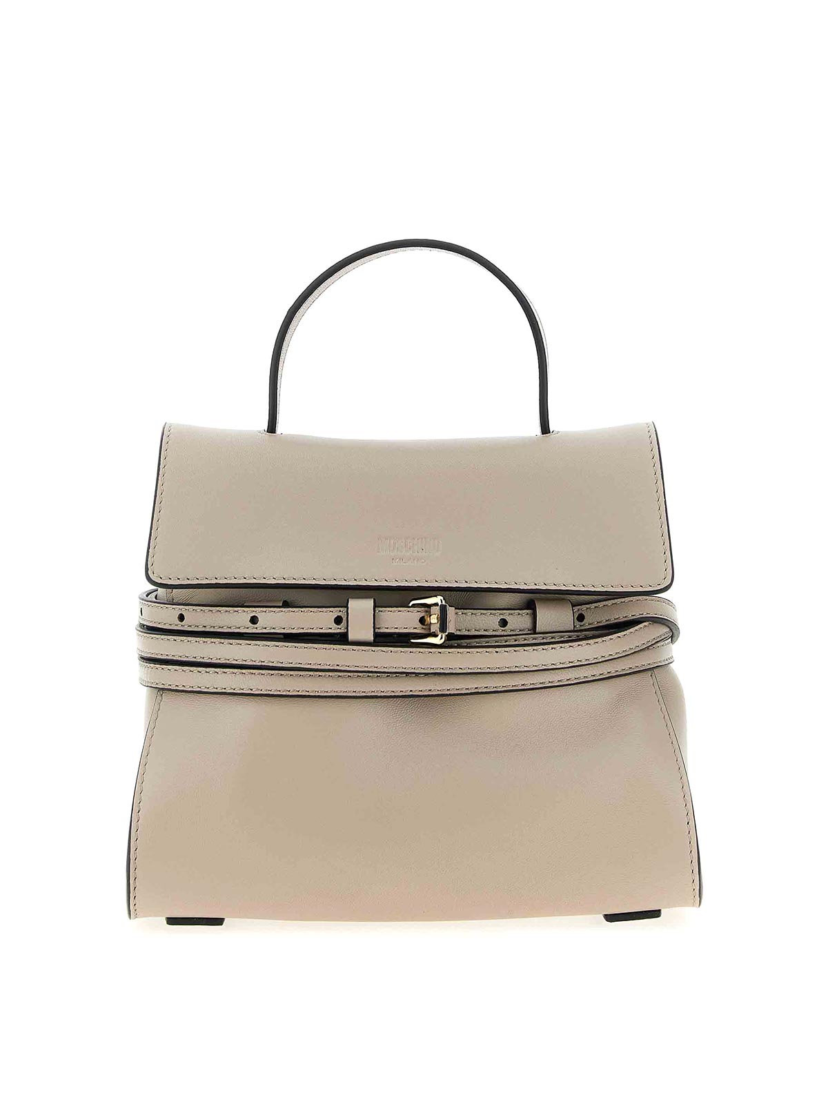 Moschino Small Handbag In Sand