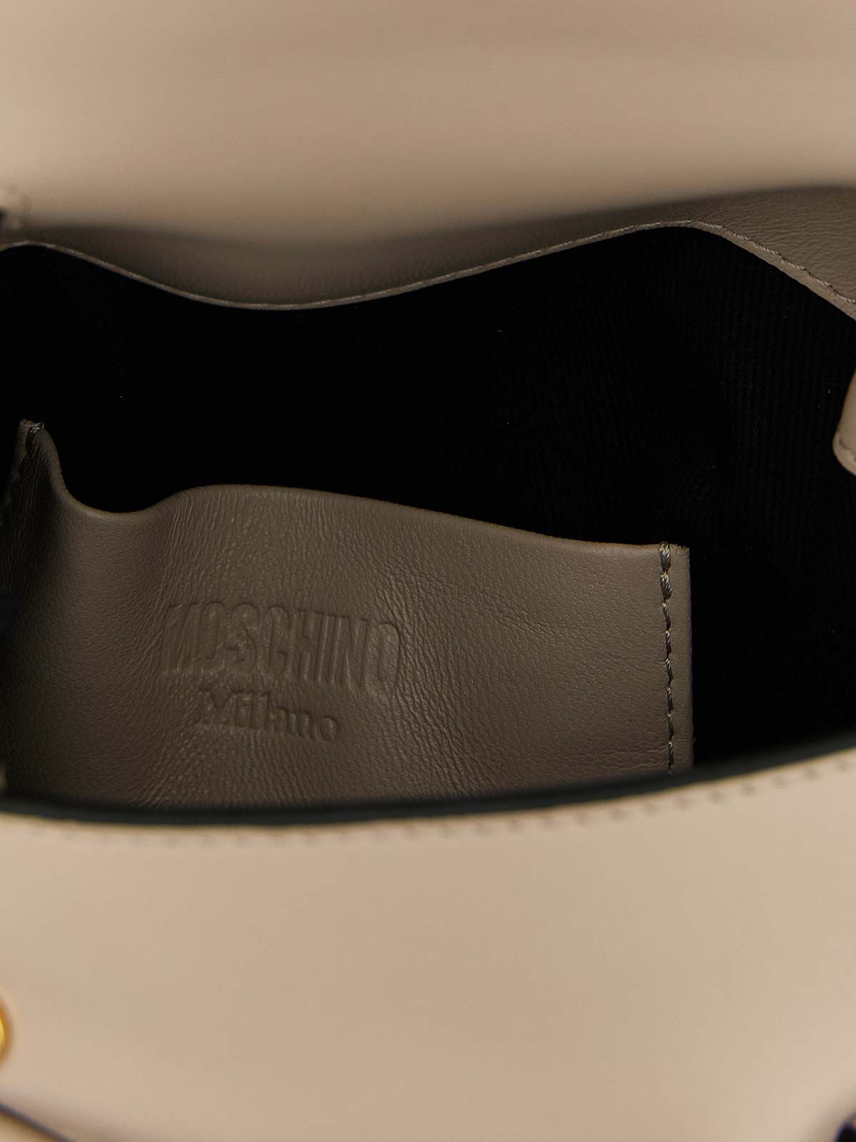 Moschino Small Handbag In Sand