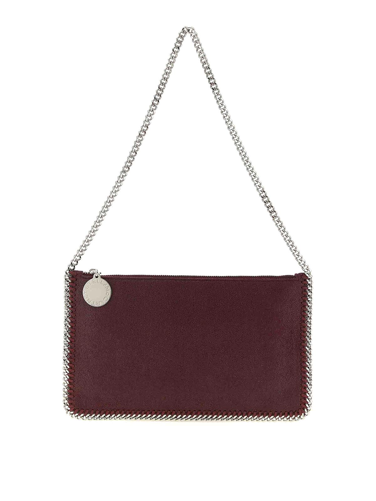 Stella Mccartney Falabella Chained Shoulder Bag In Red