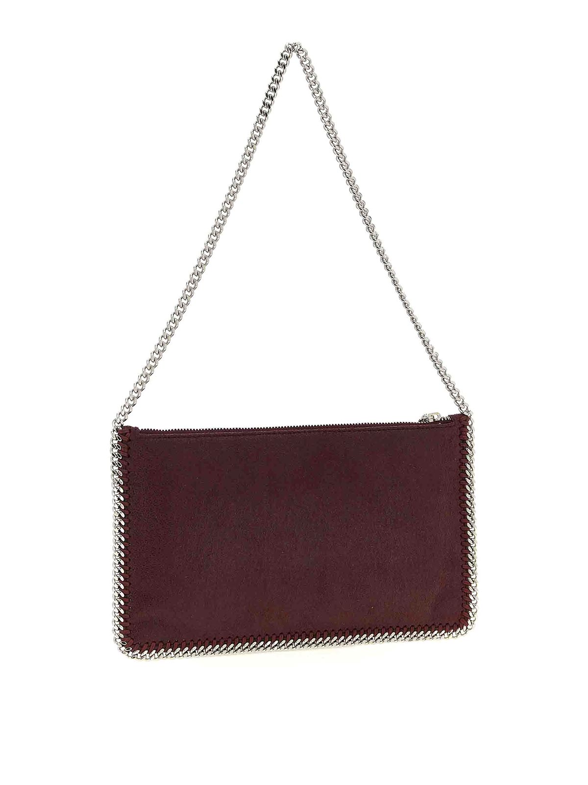 Stella Mccartney Falabella Chained Shoulder Bag In Red