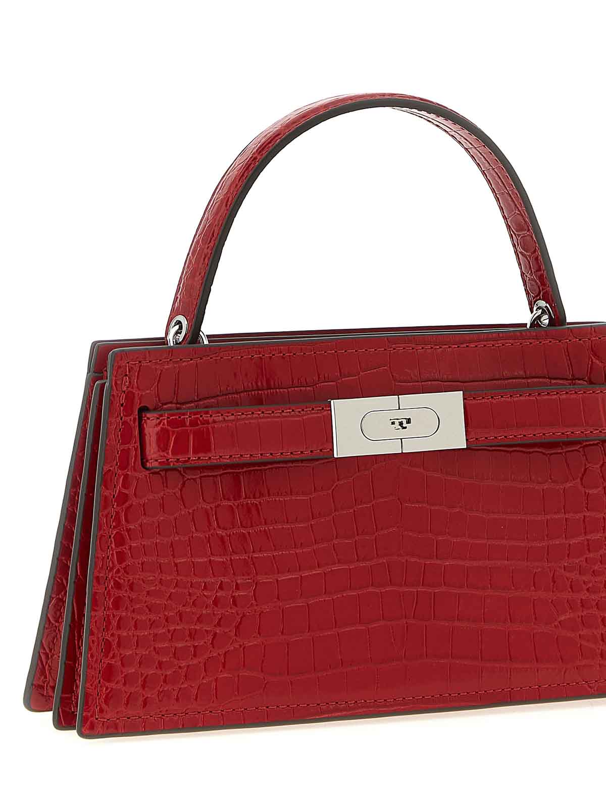 Tory Burch Petite Lee Radziwill Handbag In Red