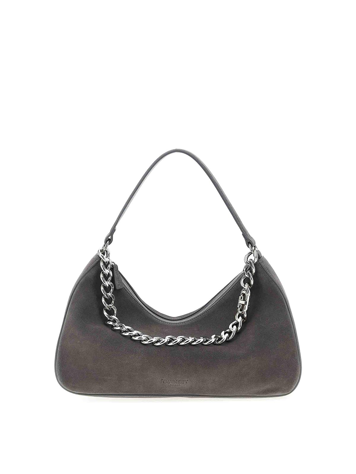Twinset Liliane Medium Shoulder Bag In Gray
