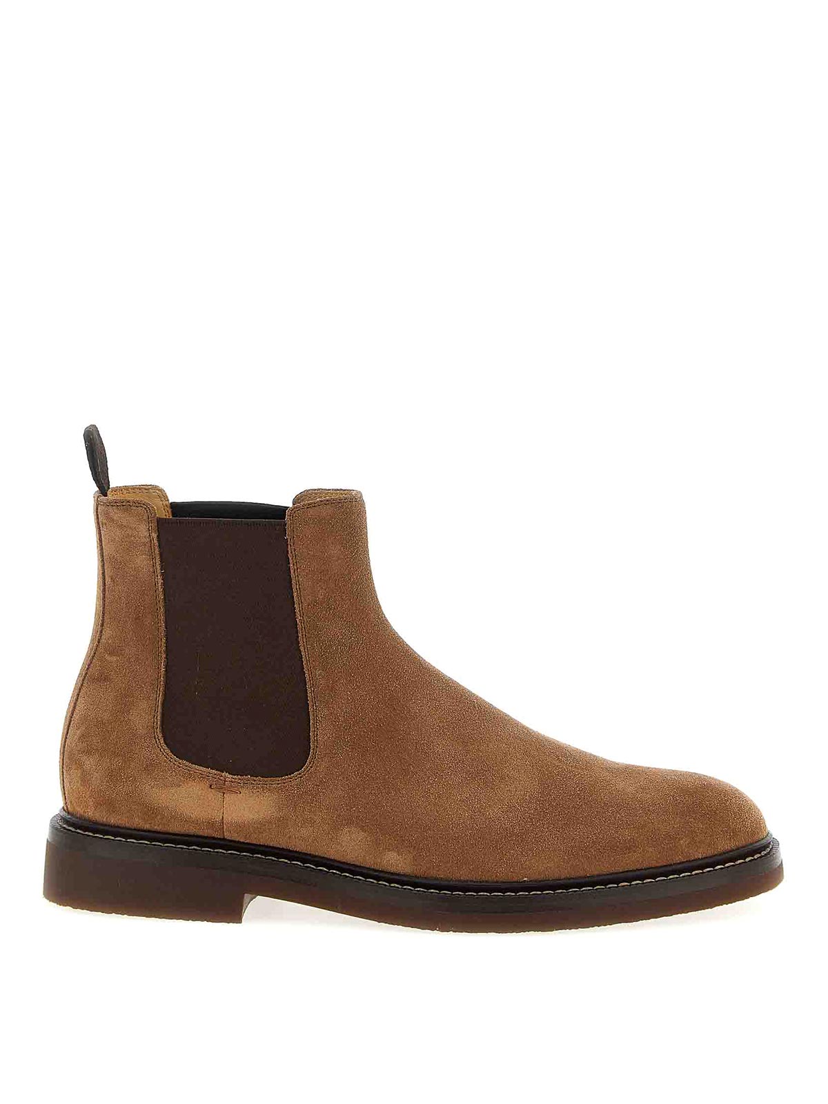 Brunello Cucinelli Brown Suede Boots In Brown