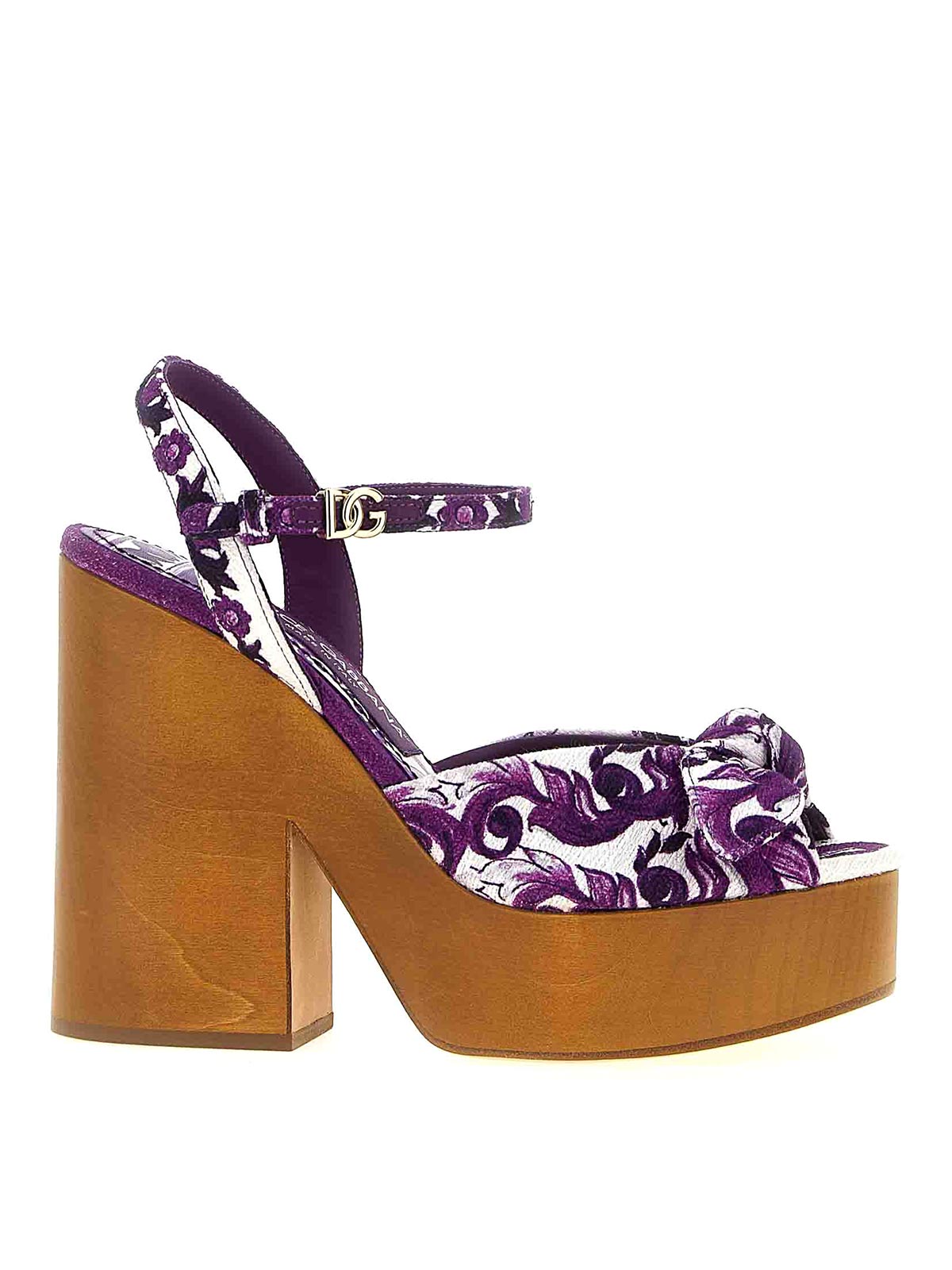Dolce & Gabbana Maiolica Sandals In Multi