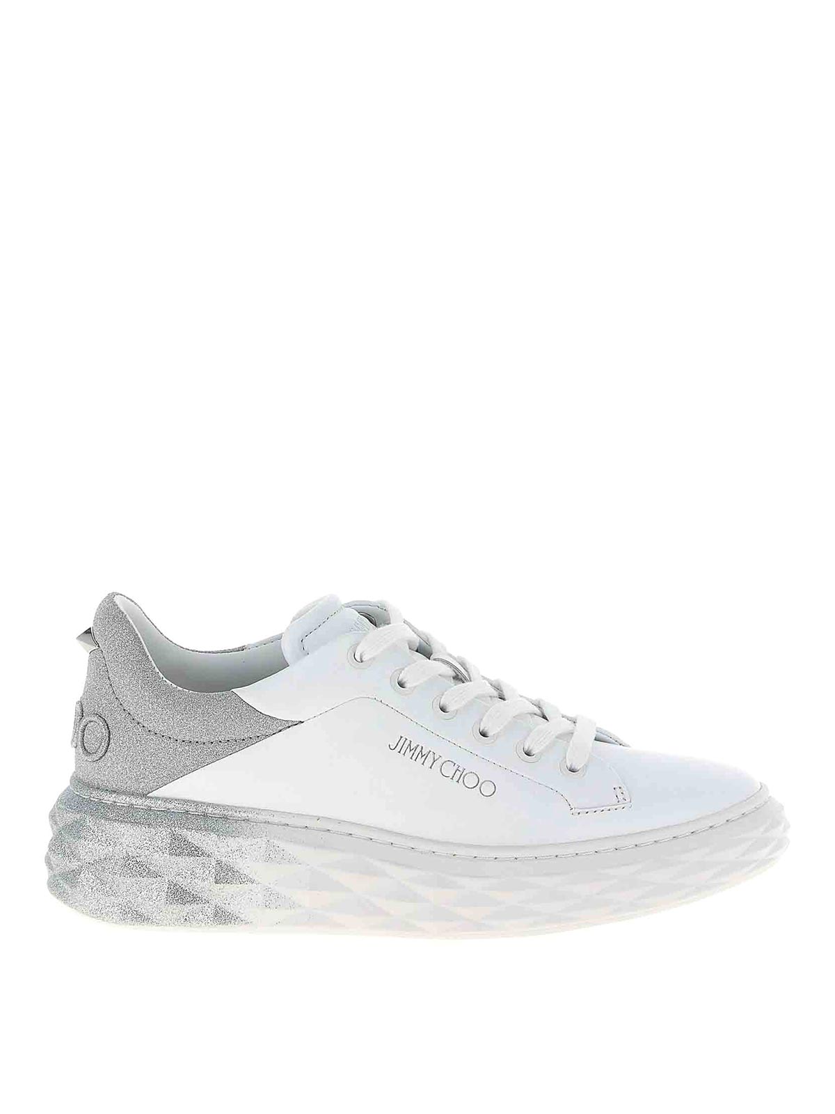 Jimmy Choo Diamond Maxi F Ii Sneakers In Silver