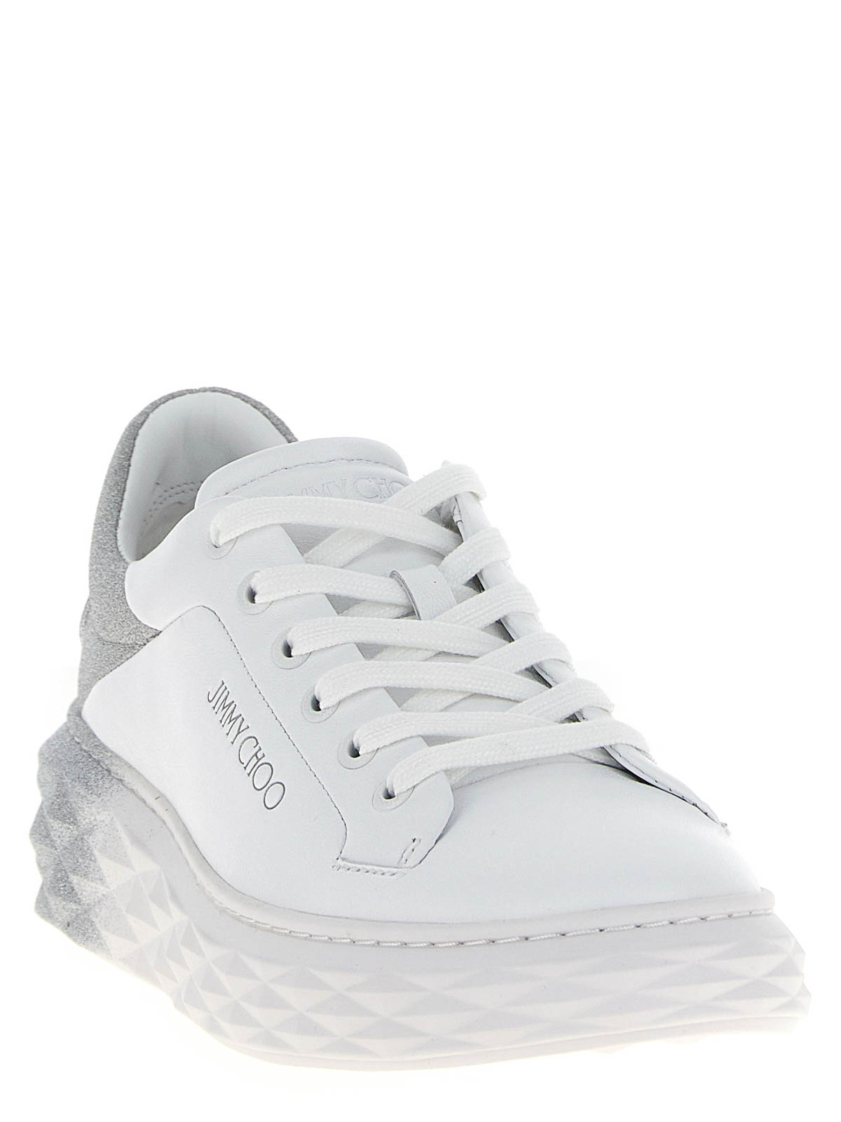Jimmy Choo Diamond Maxi F Ii Sneakers In Silver
