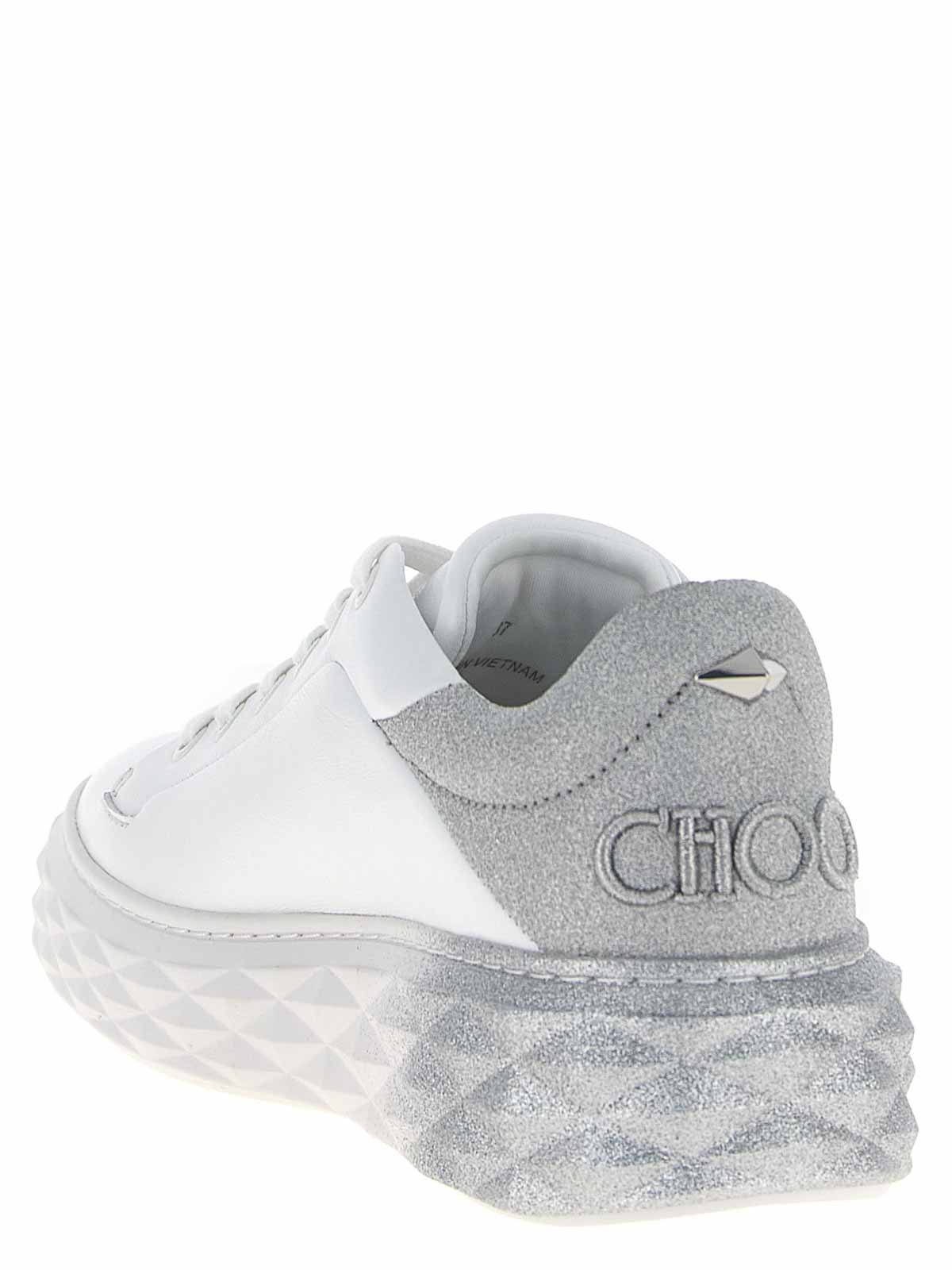 Jimmy Choo Diamond Maxi F Ii Sneakers In Silver