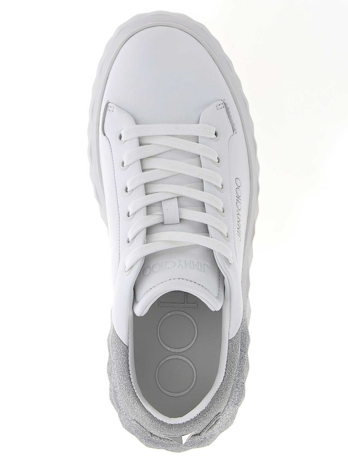 Jimmy Choo Diamond Maxi F Ii Sneakers In Silver