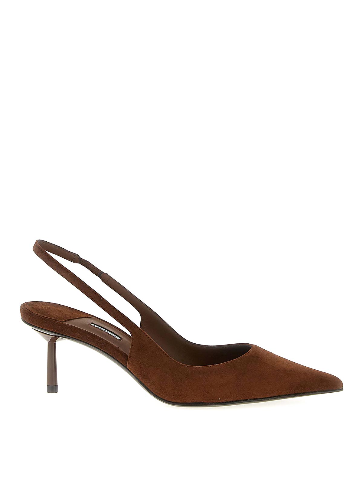 Le Silla 60mm Slingback Pointed-toe Pumps In Brown