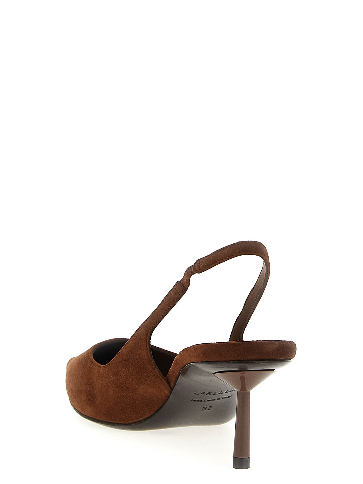 Le Silla 60mm Slingback Pointed-toe Pumps In Brown