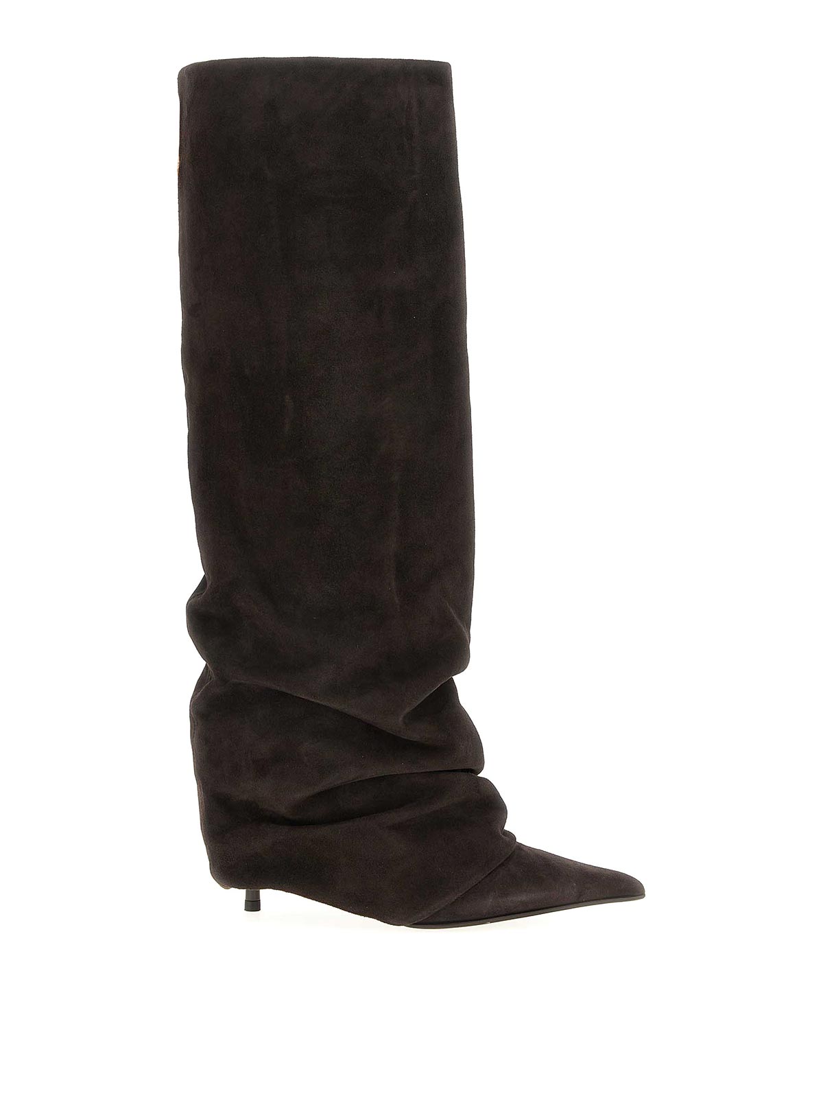 Le Silla Andy High Heels Boots In Brown Suede In Brown