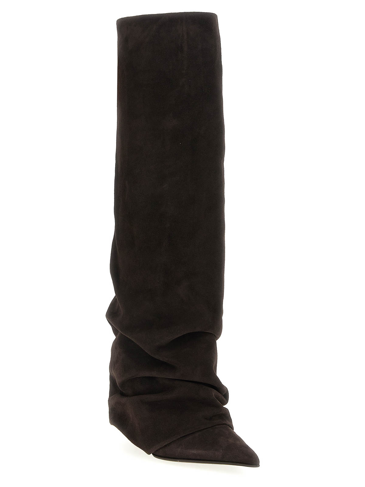 Le Silla Andy High Heels Boots In Brown Suede In Brown