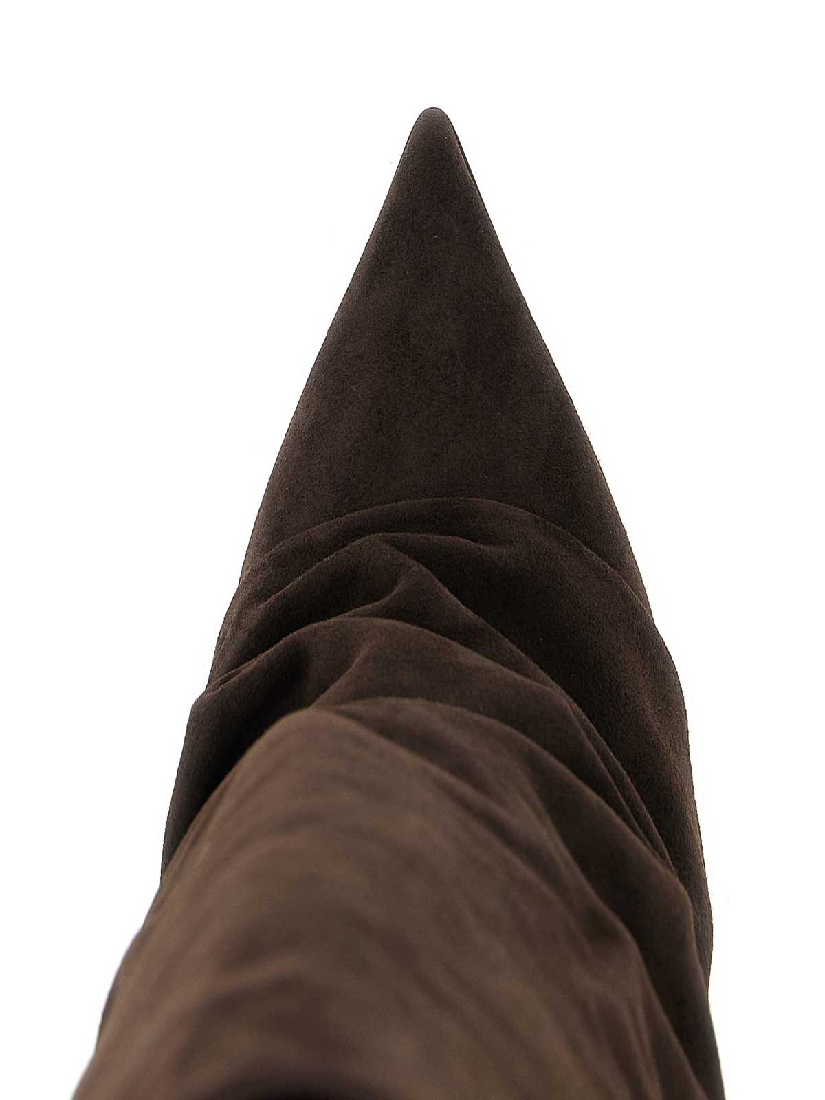 Le Silla Andy High Heels Boots In Brown Suede In Brown