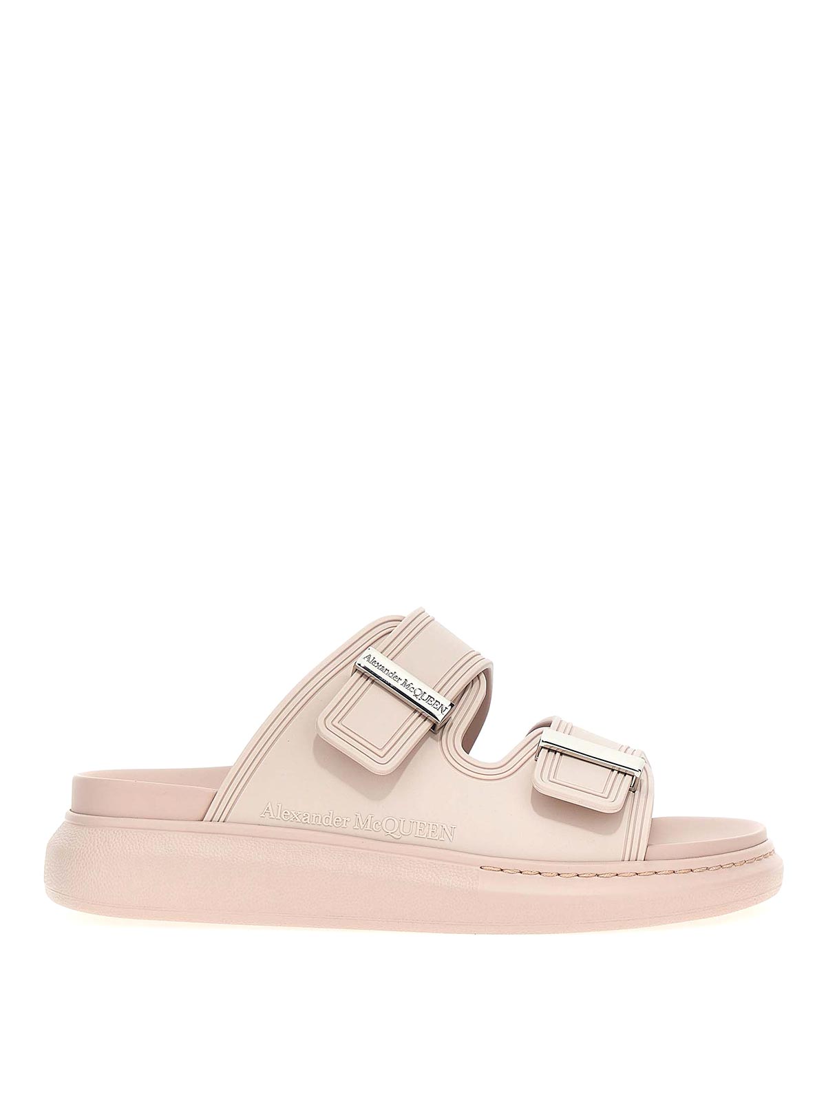 Alexander Mcqueen Oversize Hybrid Sandal In Nude