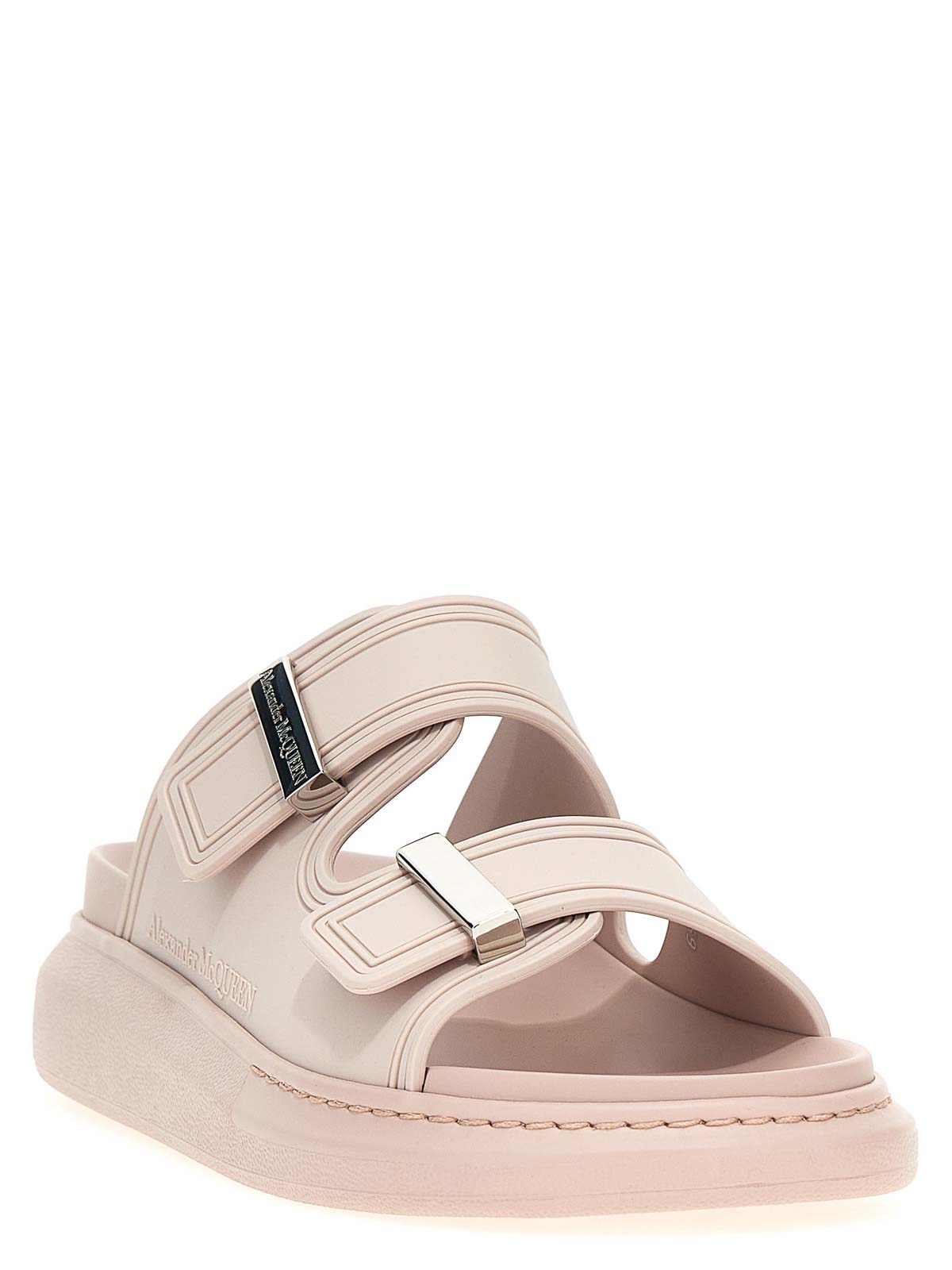 Alexander Mcqueen Oversize Hybrid Sandal In Nude