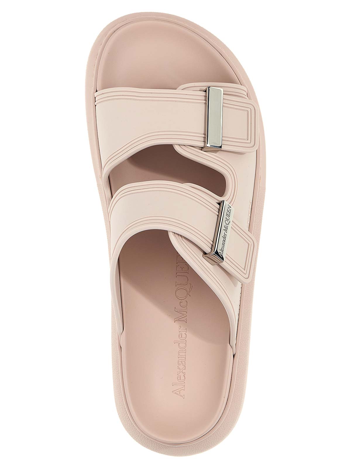 Alexander Mcqueen Oversize Hybrid Sandal In Nude