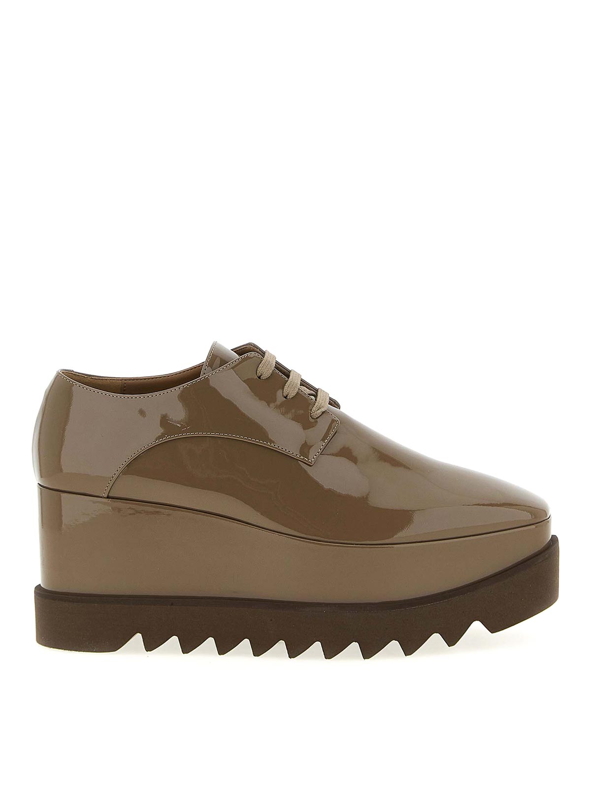 Stella Mccartney Brown Platform Sneakers In Brown