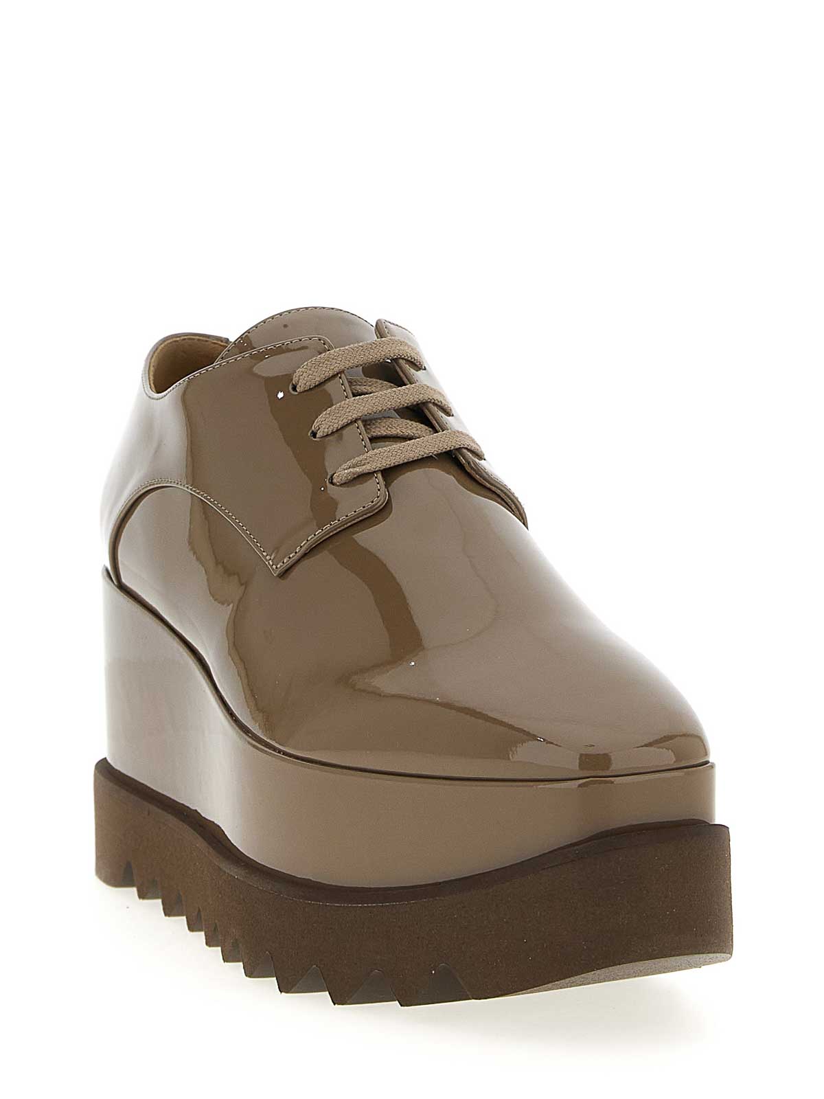 Stella Mccartney Brown Platform Sneakers In Brown