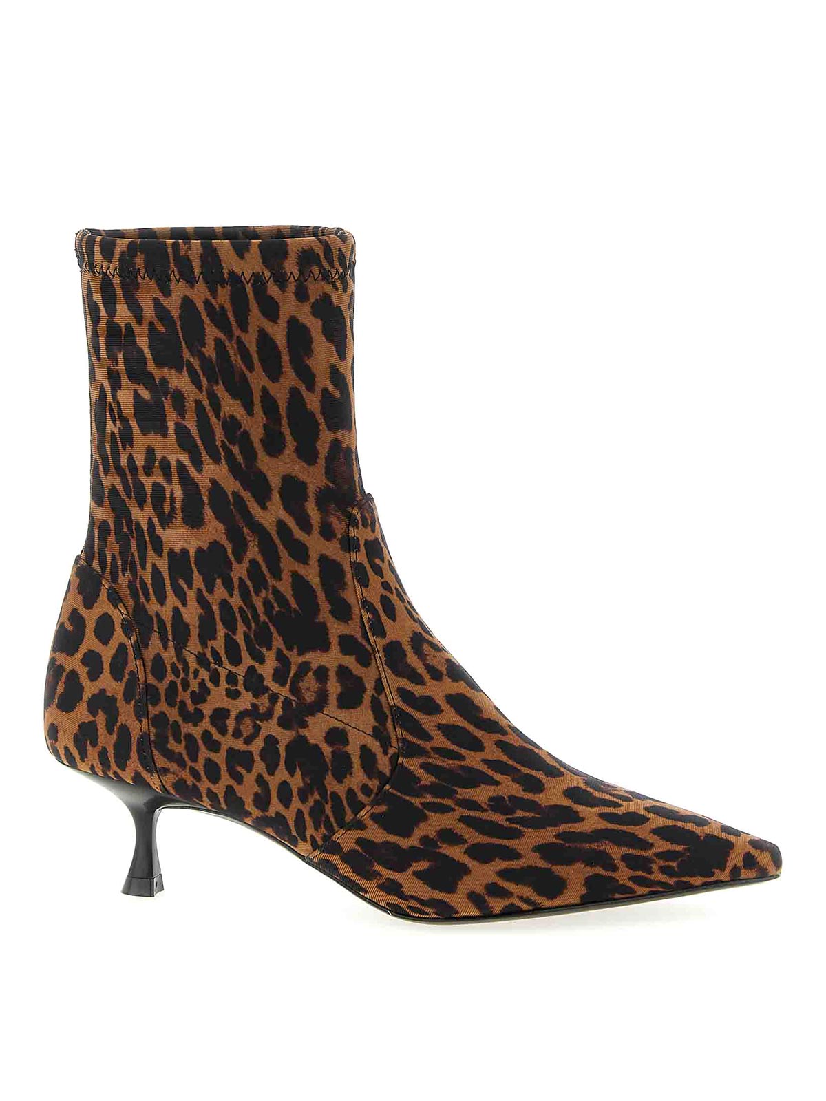 Stuart Weitzman Naomi Leopard-print Scuba Ankle Boots In Animal Print