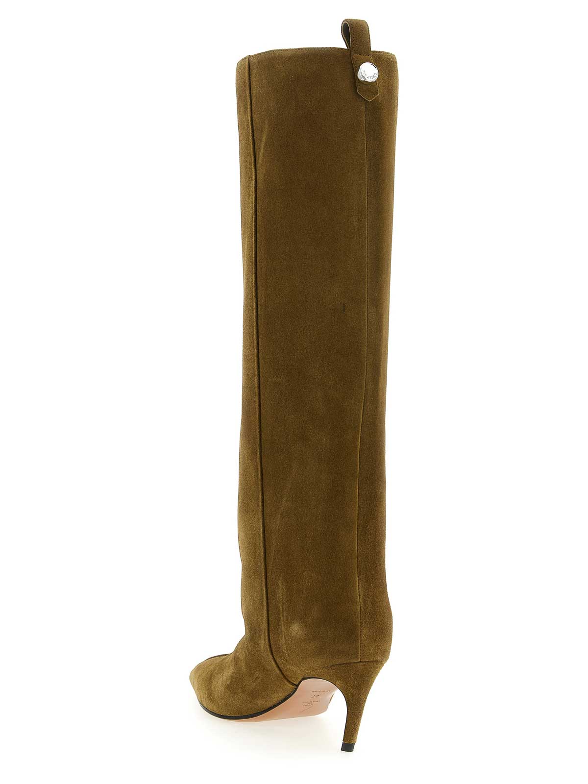 Attico Lea Boots Green In Brown