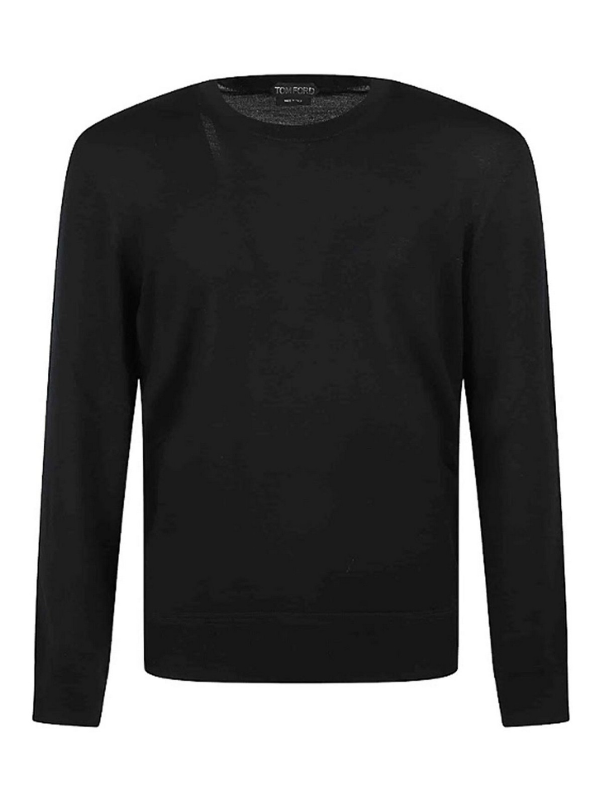 Tom Ford Crew-neck Long-sleeve Sweater In Black