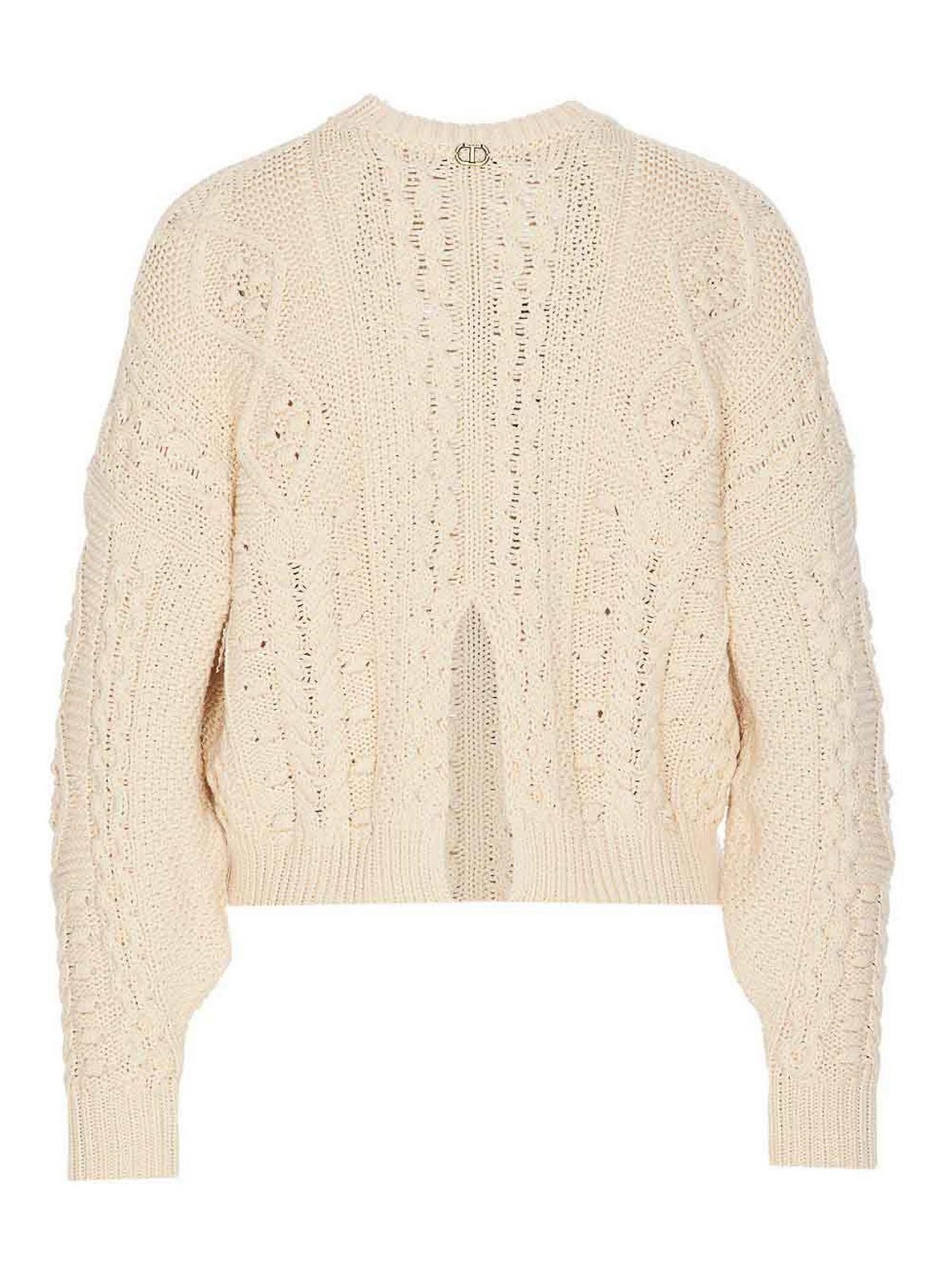 Twinset Twin-set Cozy And Stylish Knitted Sweater In Neutral