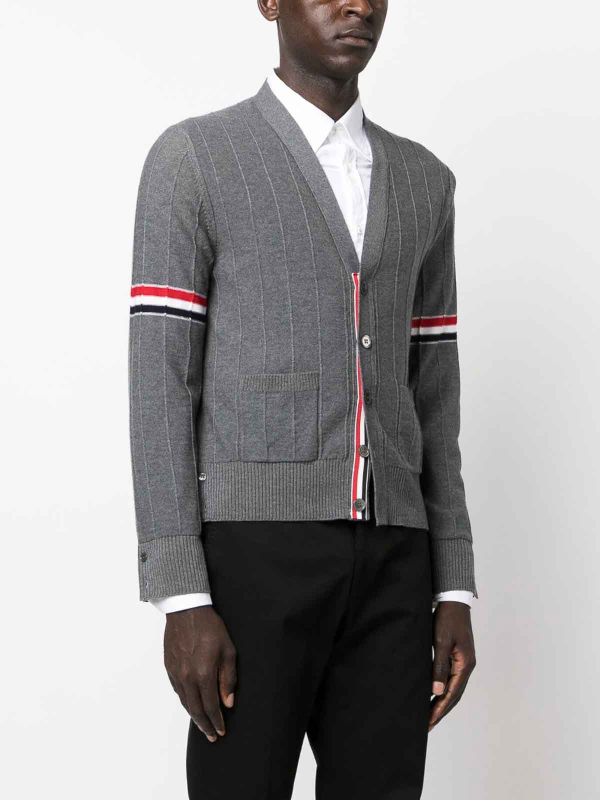 Thom Browne Maglie Med Grey In Gray