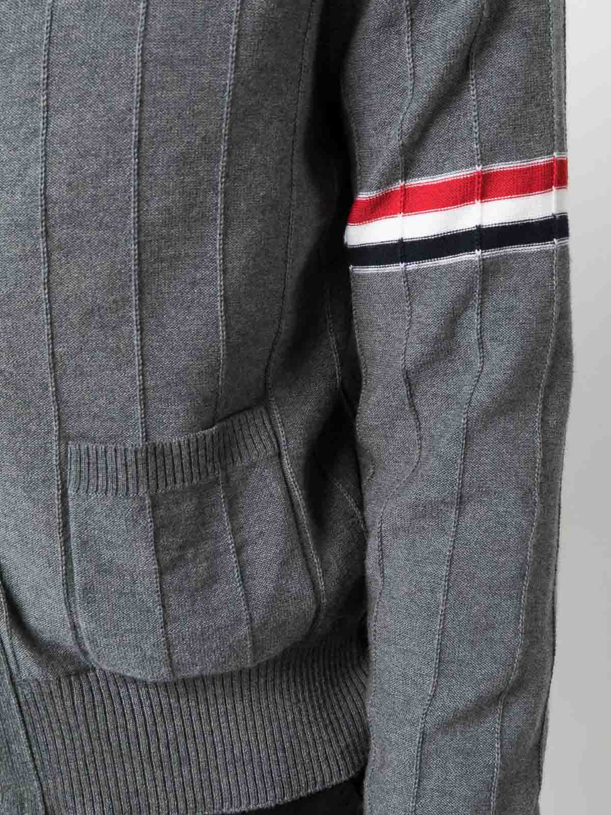 Thom Browne Maglie Med Grey In Gray