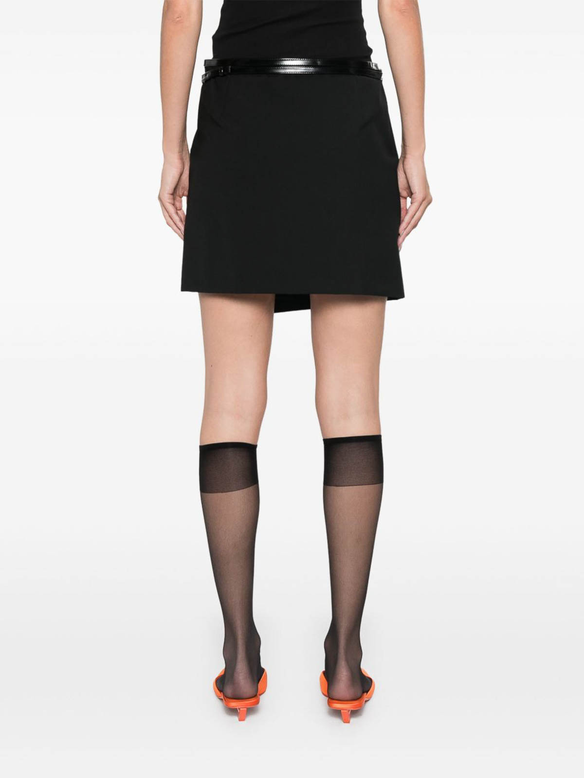 Philosophy Di Lorenzo Serafini Crepe Belted Wrap Dress In Black