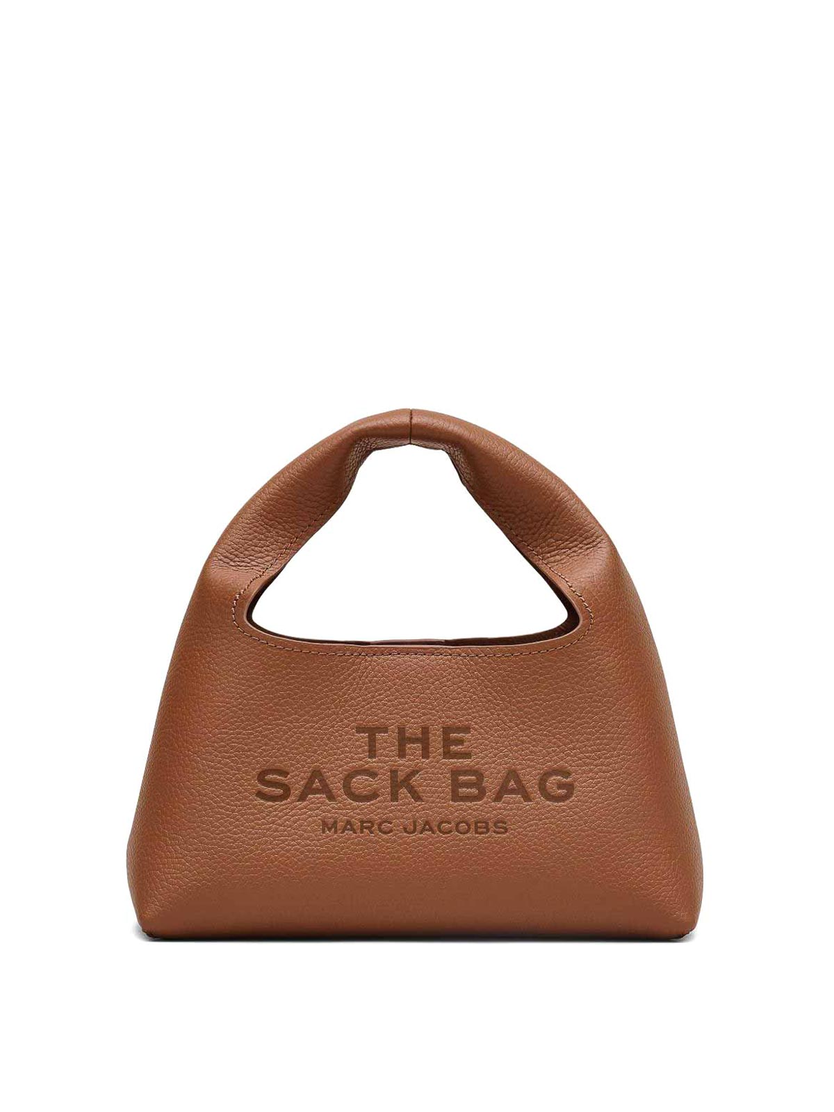 Marc Jacobs The Mini Sack Leather Handbag In Brown